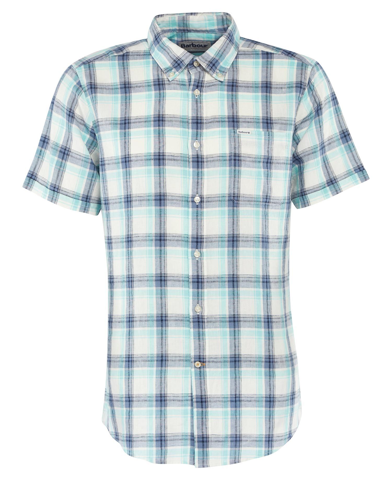 Barbour Crossfell Tailored Men's Shirts White / Blue | 749502-USE