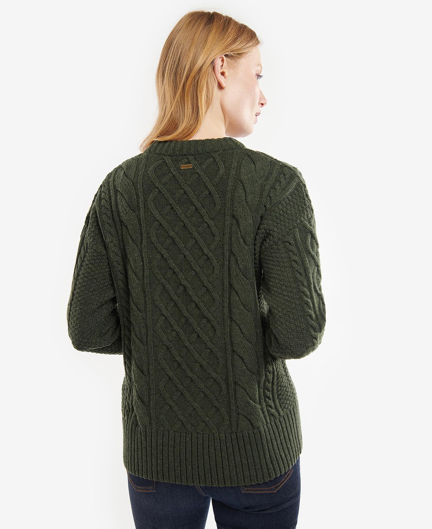 Barbour Daffodil Knit Women's Sweaters Olive | 583146-OXF