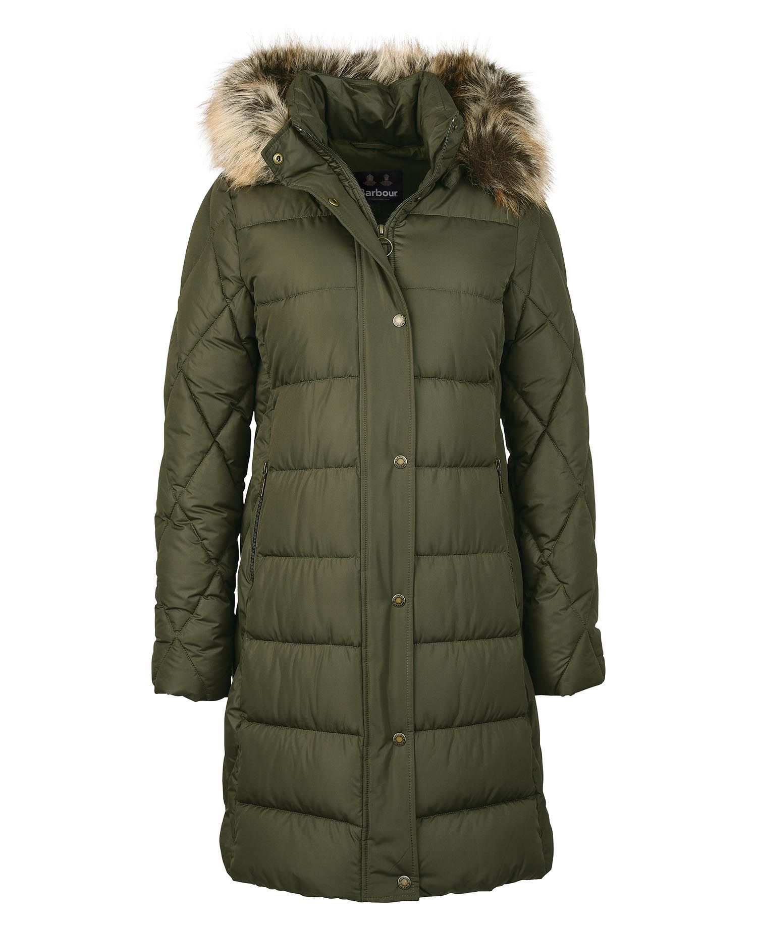 Barbour Daffodil Women's Quilted Jackets Olive | 879614-STI