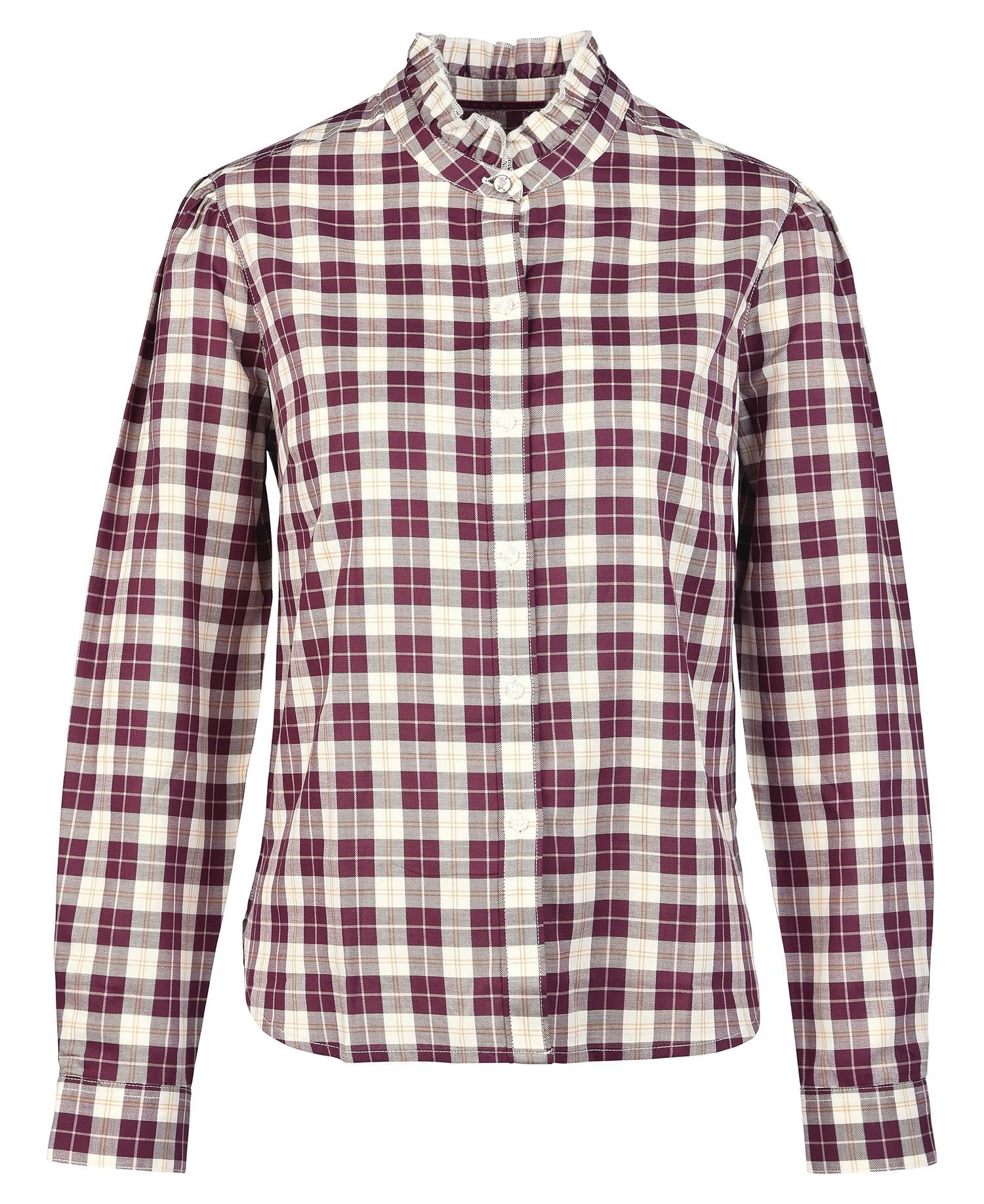 Barbour Daffodil Women's Shirts White / Red | 024596-YTQ