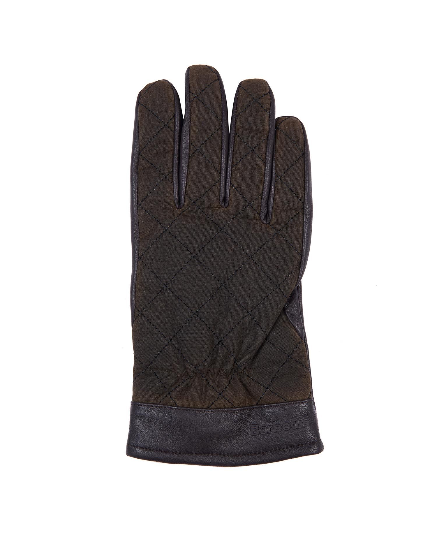 Barbour Dalegarth Men's Gloves Olive / Brown | 561720-WLG