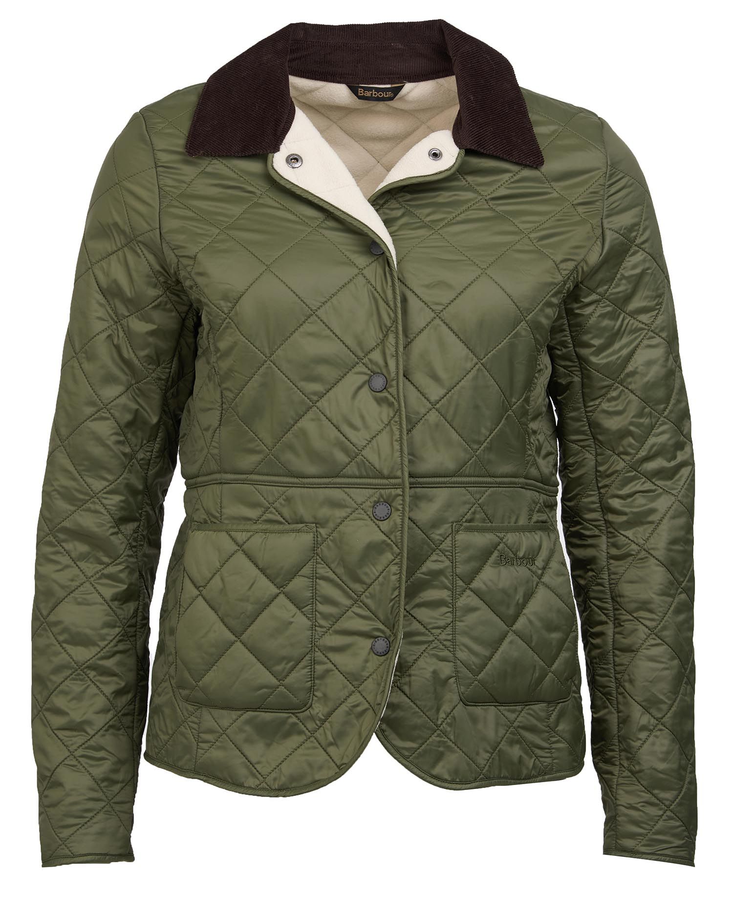 Barbour Deveron Polarquilt Women's Quilted Jackets Olive | 210638-BSW