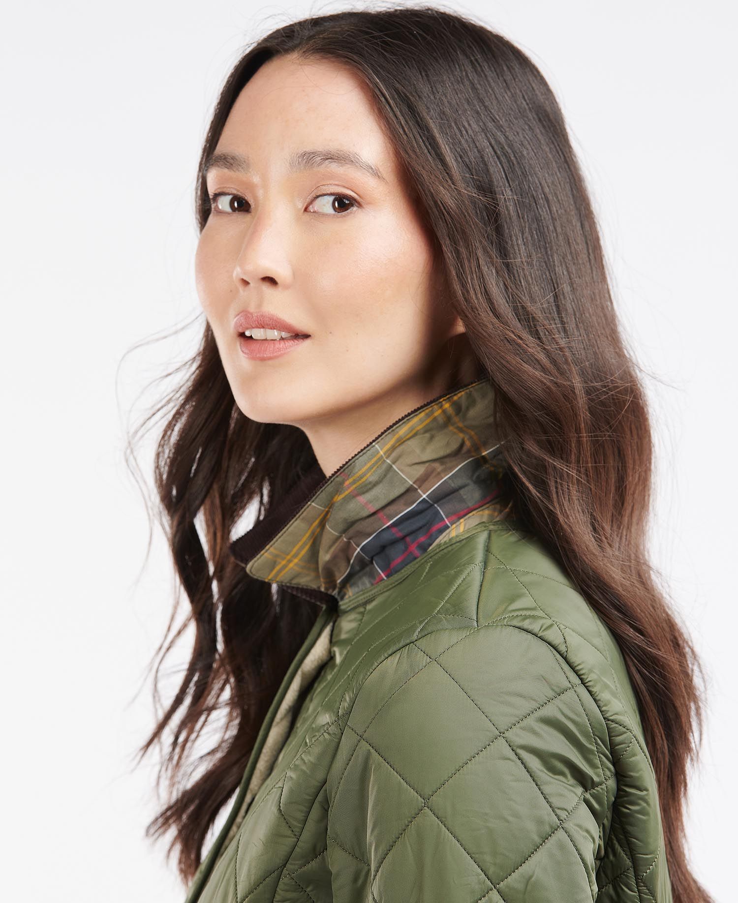 Barbour Deveron Polarquilt Women's Quilted Jackets Olive | 210638-BSW