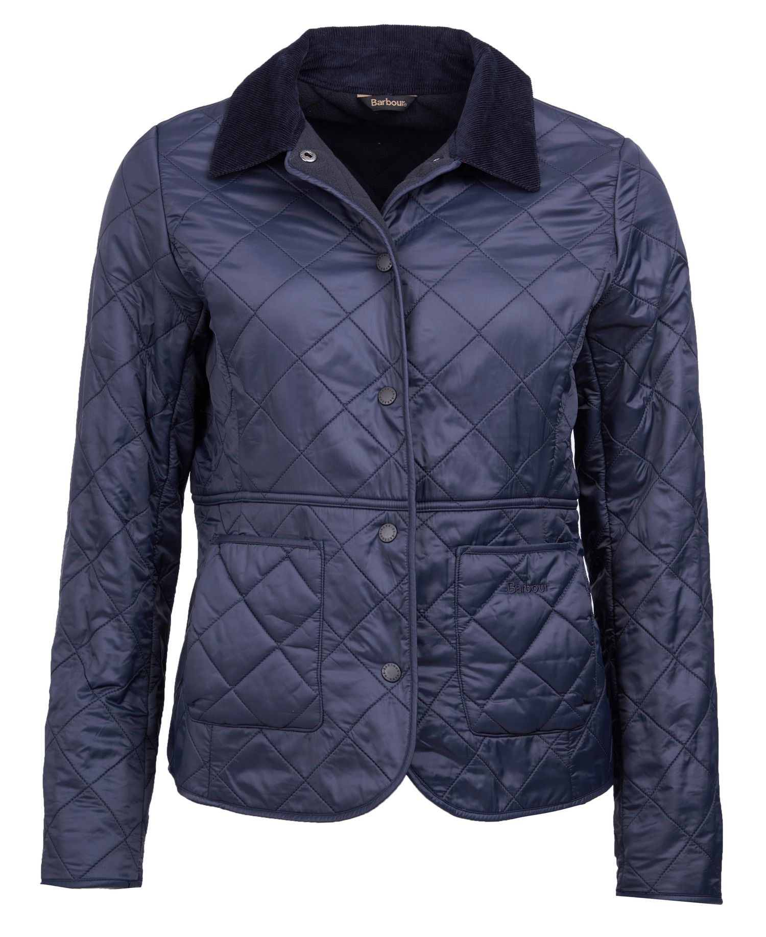 Barbour Deveron Polarquilt Women's Quilted Jackets Navy | 634107-RGH