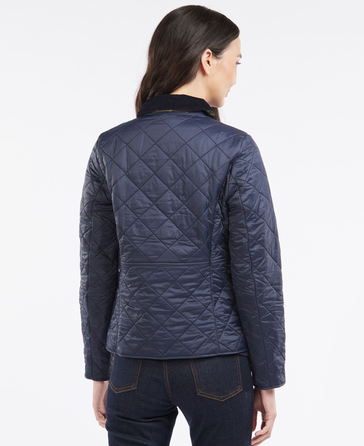 Barbour Deveron Polarquilt Women's Quilted Jackets Navy | 634107-RGH