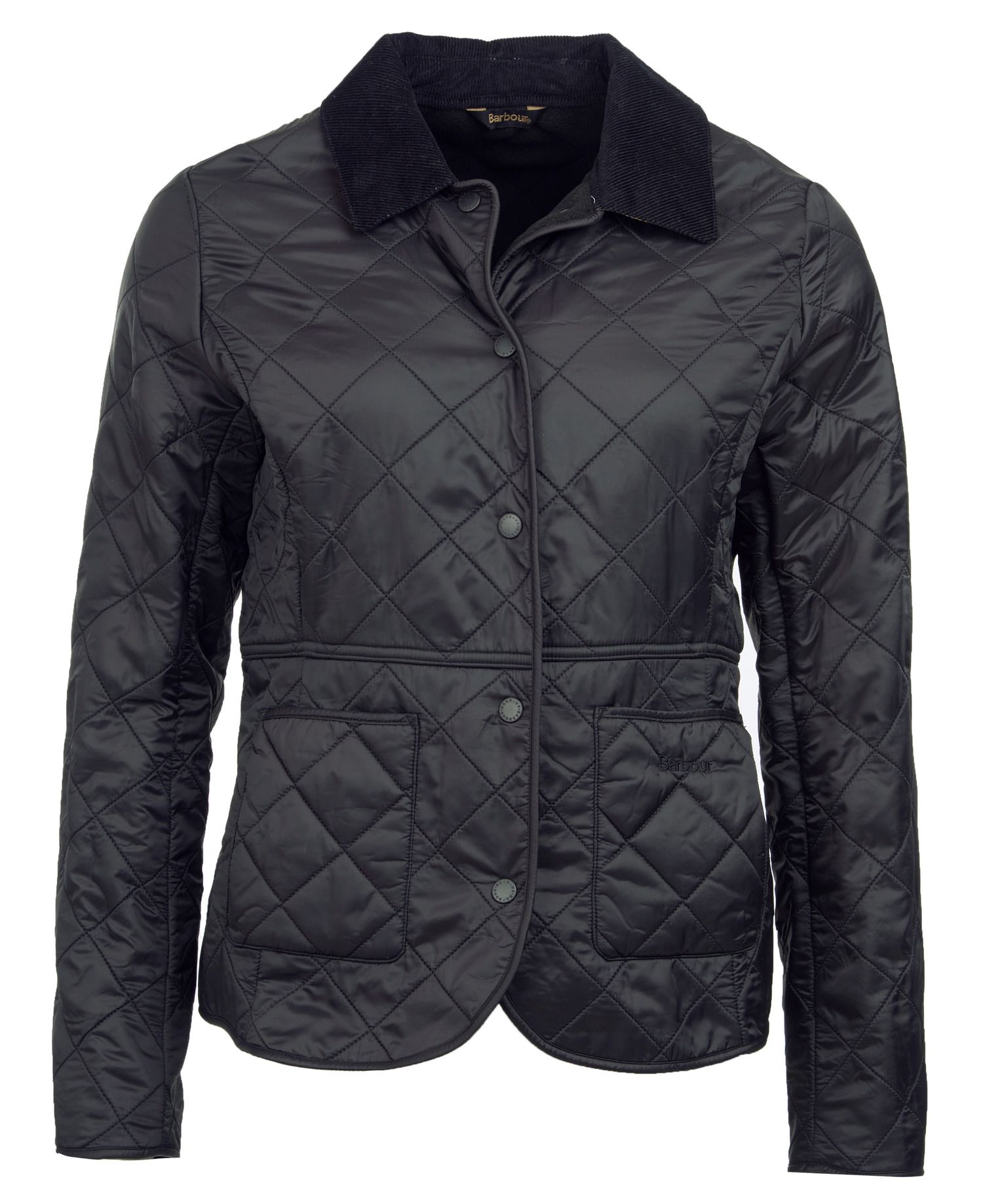 Barbour Deveron Polarquilt Women's Quilted Jackets Black | 705281-UQV