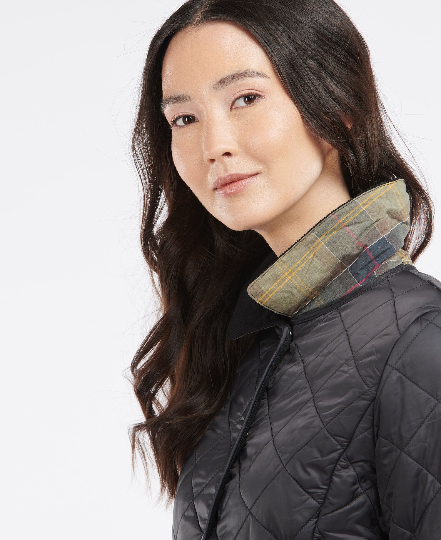 Barbour Deveron Polarquilt Women's Quilted Jackets Black | 705281-UQV