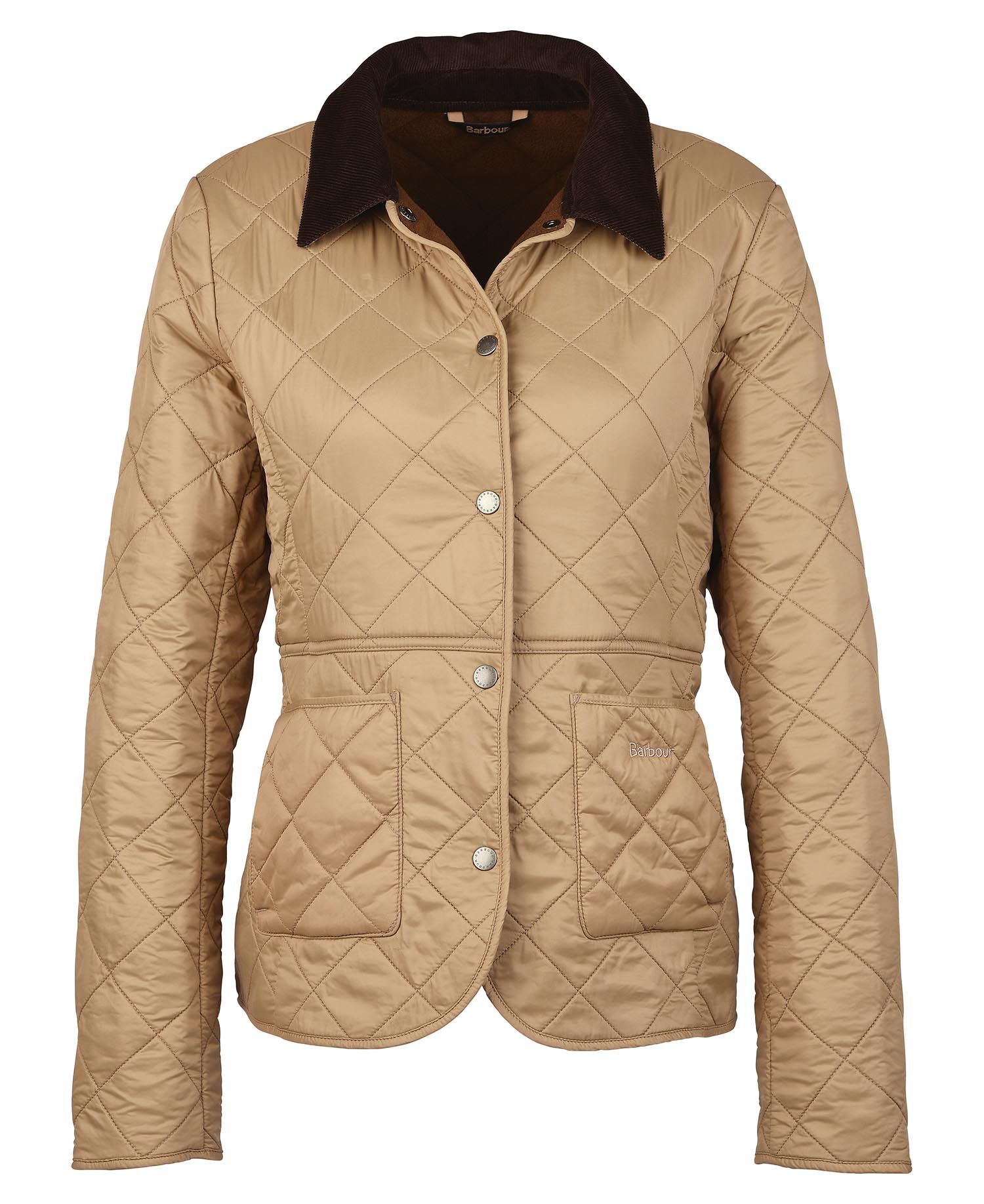 Barbour Deveron Polarquilt Women's Quilted Jackets Khaki | 912385-JXQ