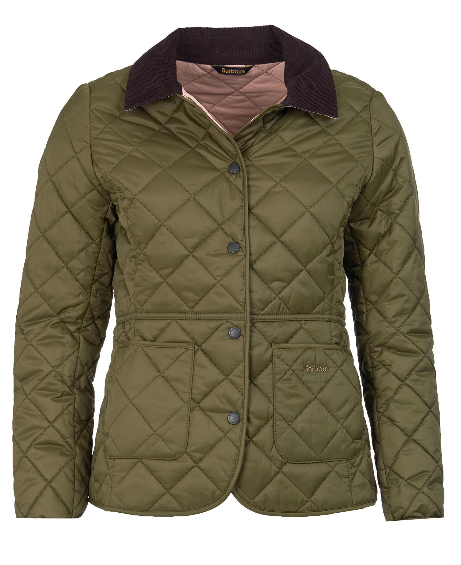 Barbour Deveron Women's Quilted Jackets Olive | 187492-KRA