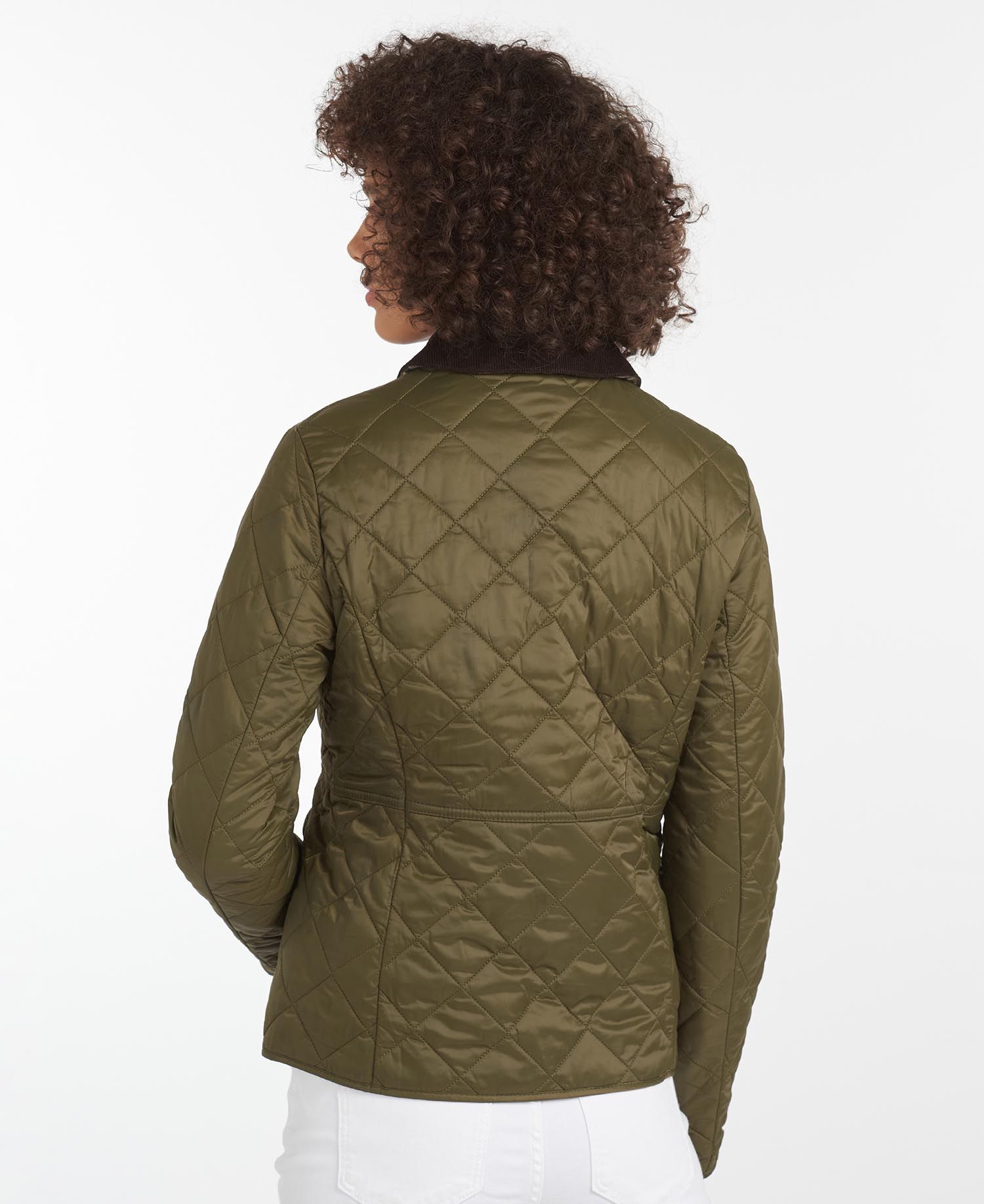 Barbour Deveron Women's Quilted Jackets Olive | 187492-KRA