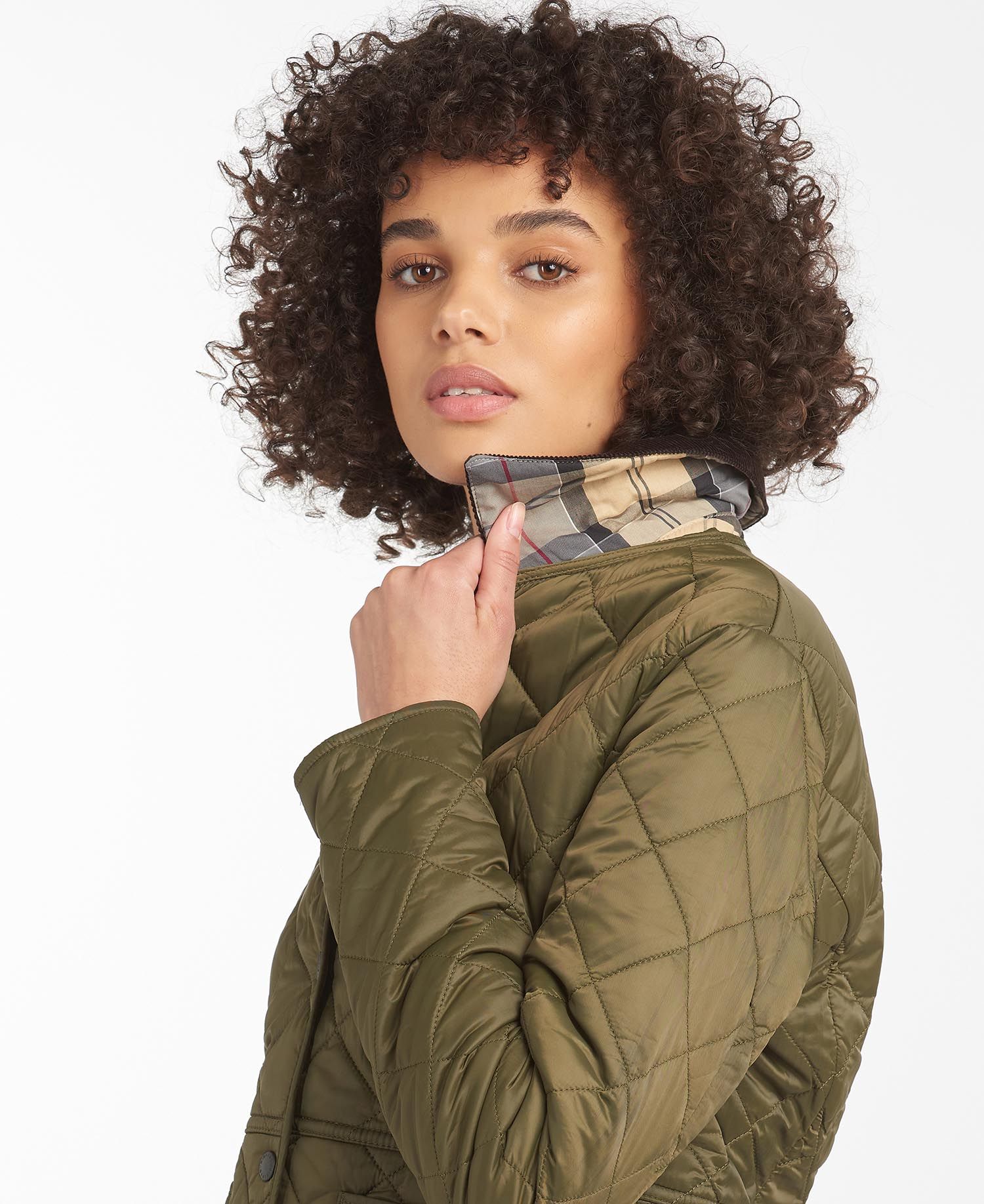 Barbour Deveron Women's Quilted Jackets Olive | 187492-KRA