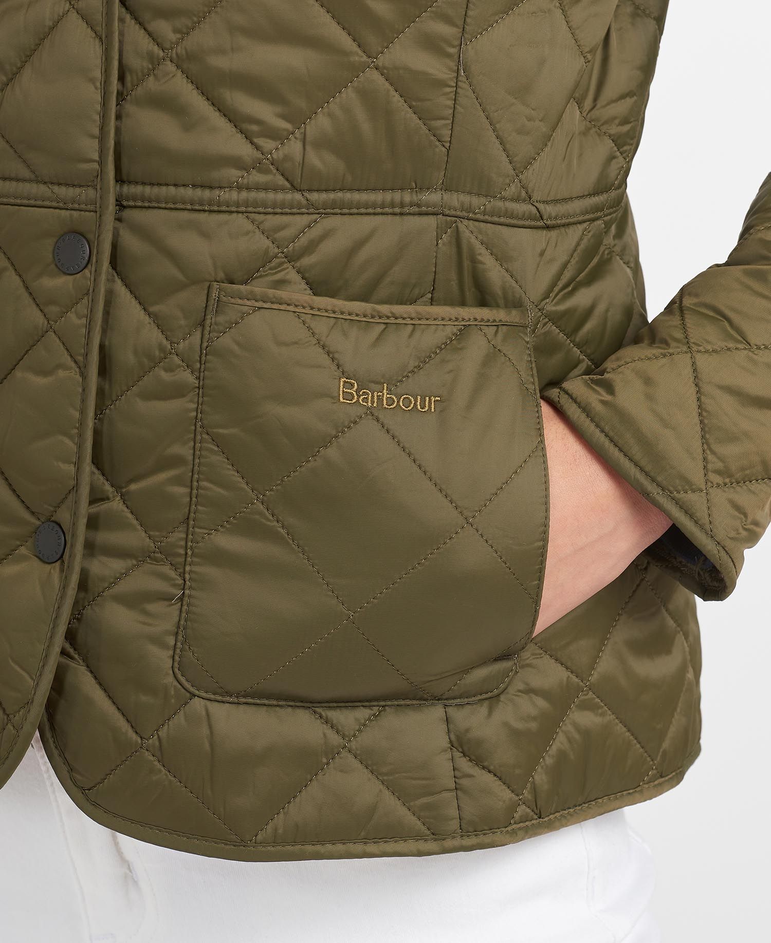 Barbour Deveron Women's Quilted Jackets Olive | 187492-KRA