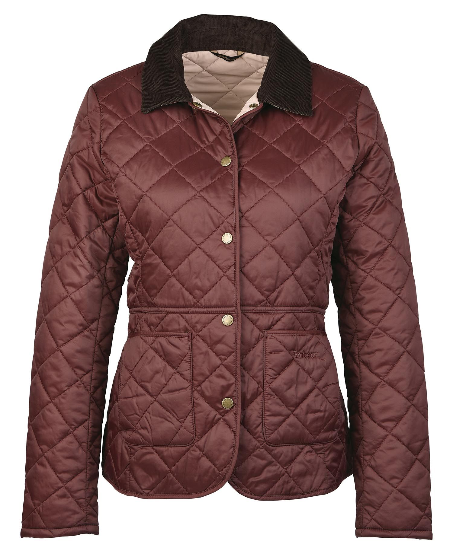 Barbour Deveron Women's Quilted Jackets Burgundy | 217408-EAI