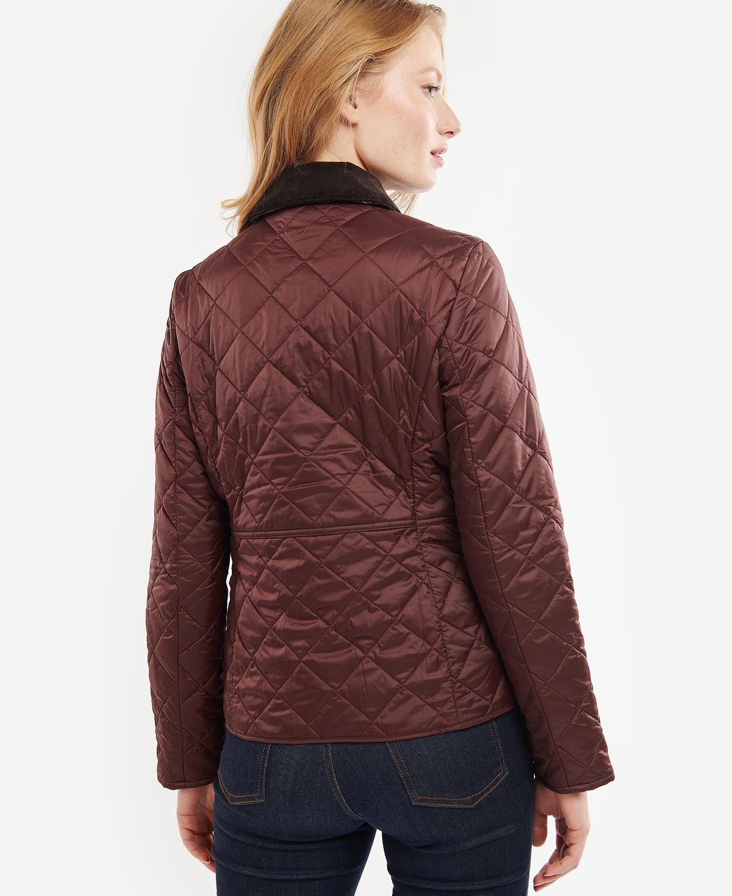 Barbour Deveron Women's Quilted Jackets Burgundy | 217408-EAI