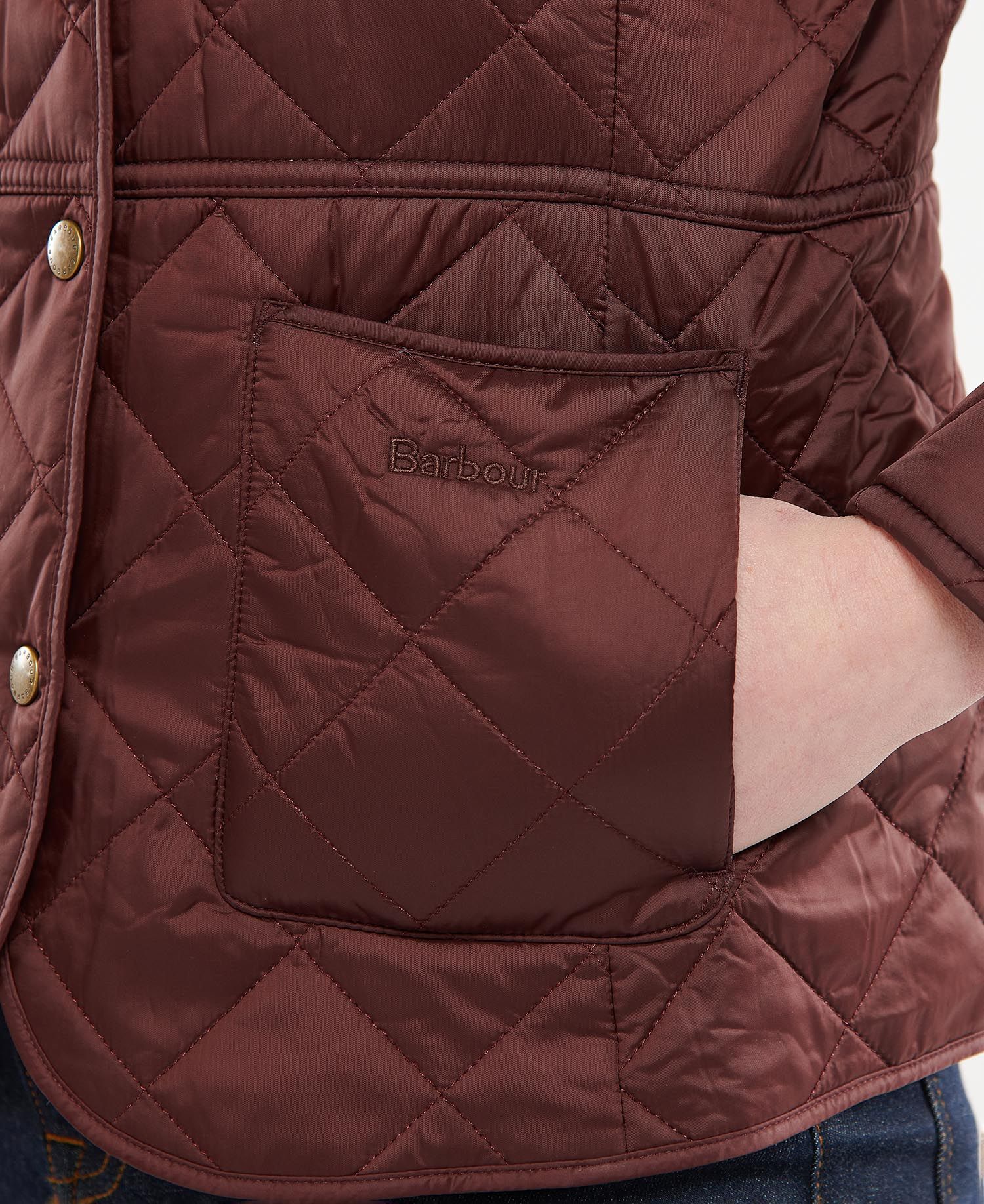 Barbour Deveron Women's Quilted Jackets Burgundy | 217408-EAI