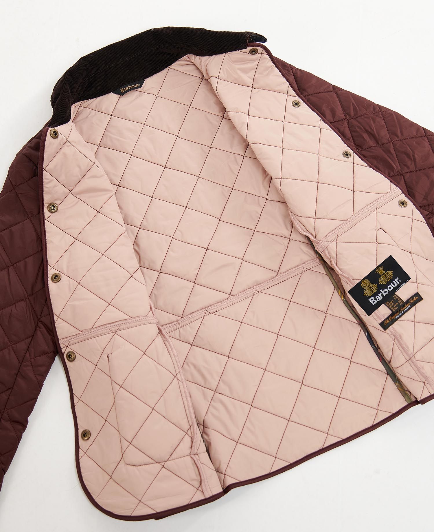 Barbour Deveron Women's Quilted Jackets Burgundy | 217408-EAI