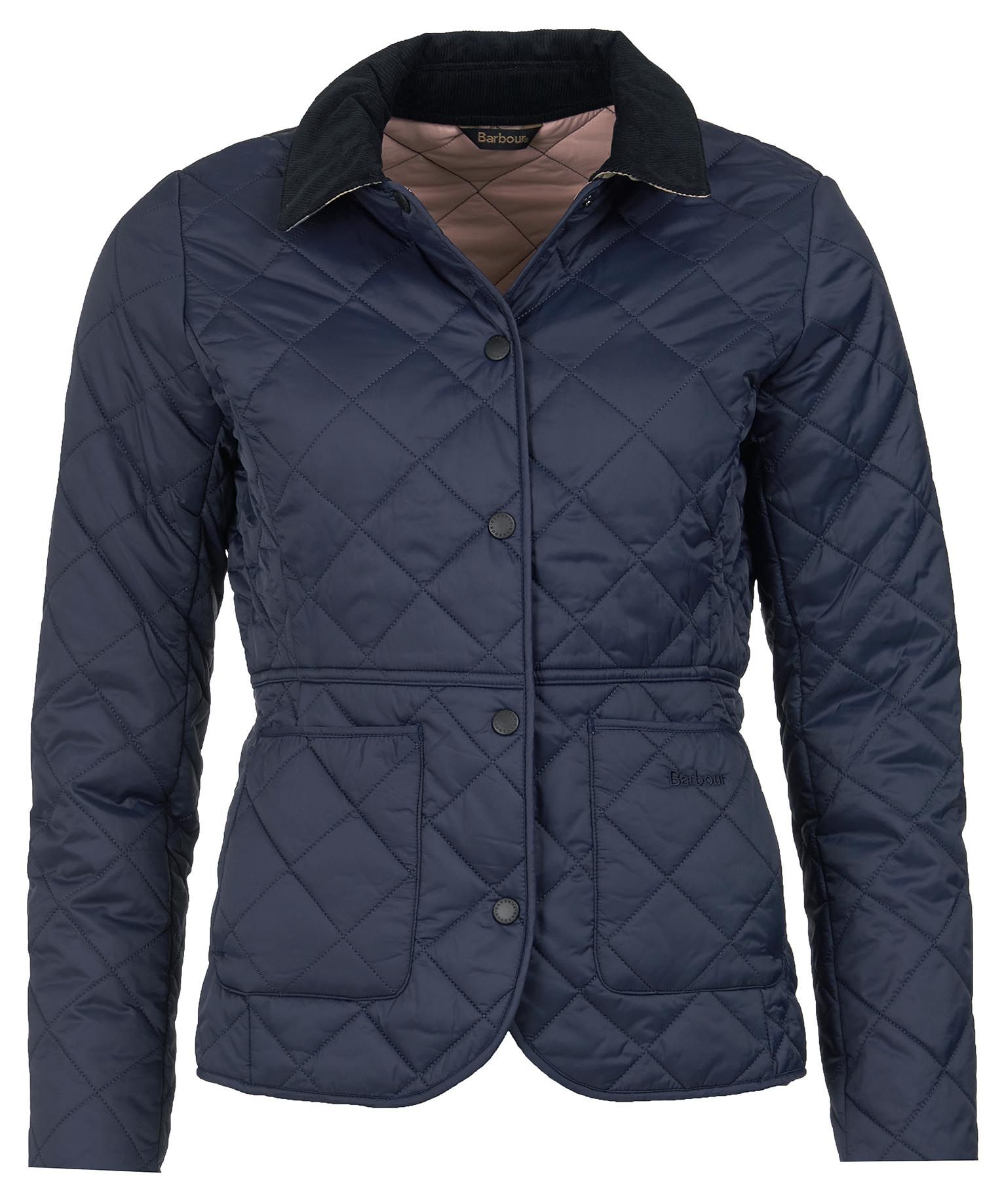 Barbour Deveron Women's Quilted Jackets Navy | 792036-HQX