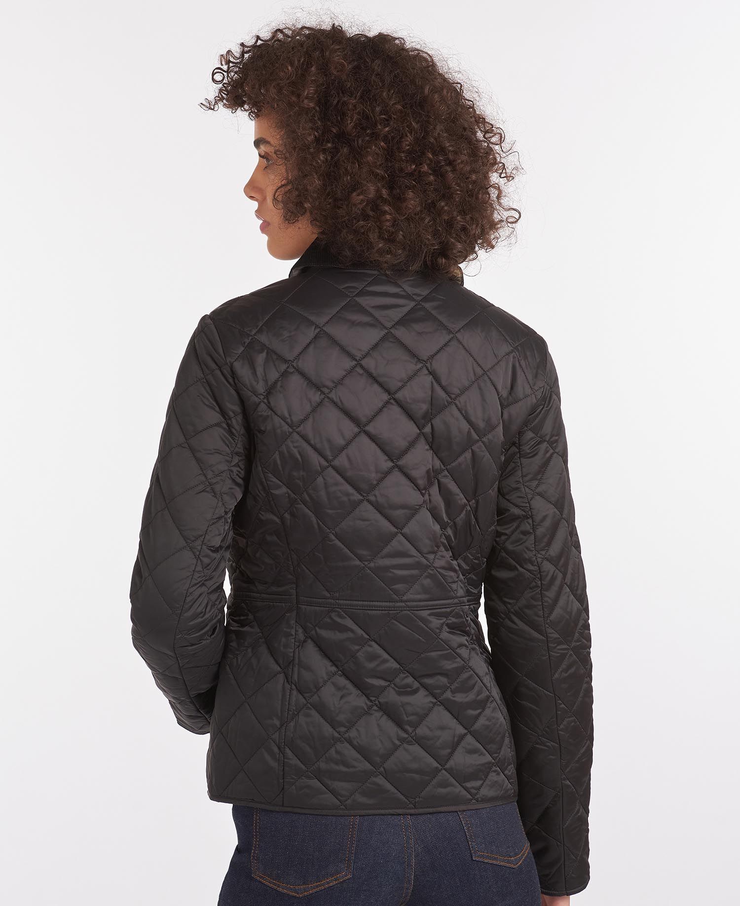 Barbour Deveron Women's Quilted Jackets Black | 897150-HGN