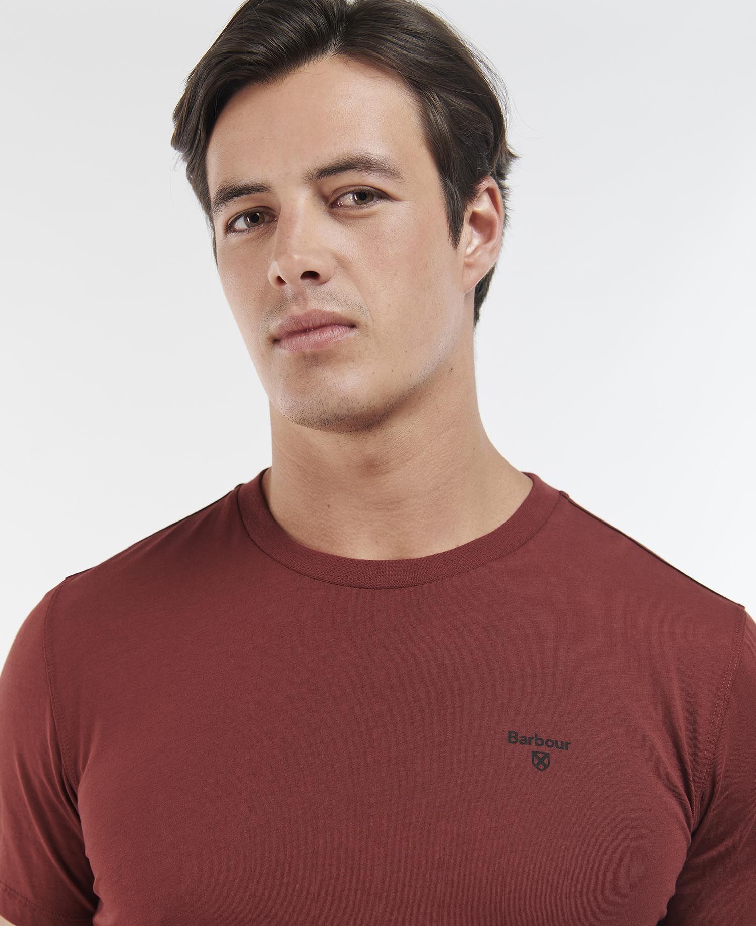 Barbour Donal Tee Men's Nightwear Burgundy | 852463-YTJ