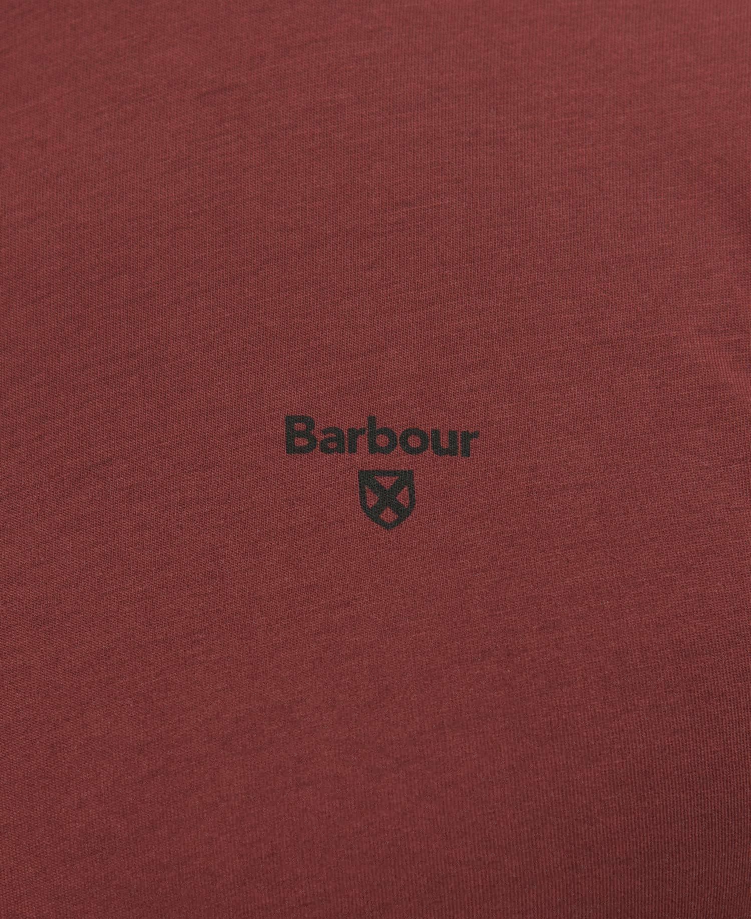 Barbour Donal Tee Men's Nightwear Burgundy | 852463-YTJ