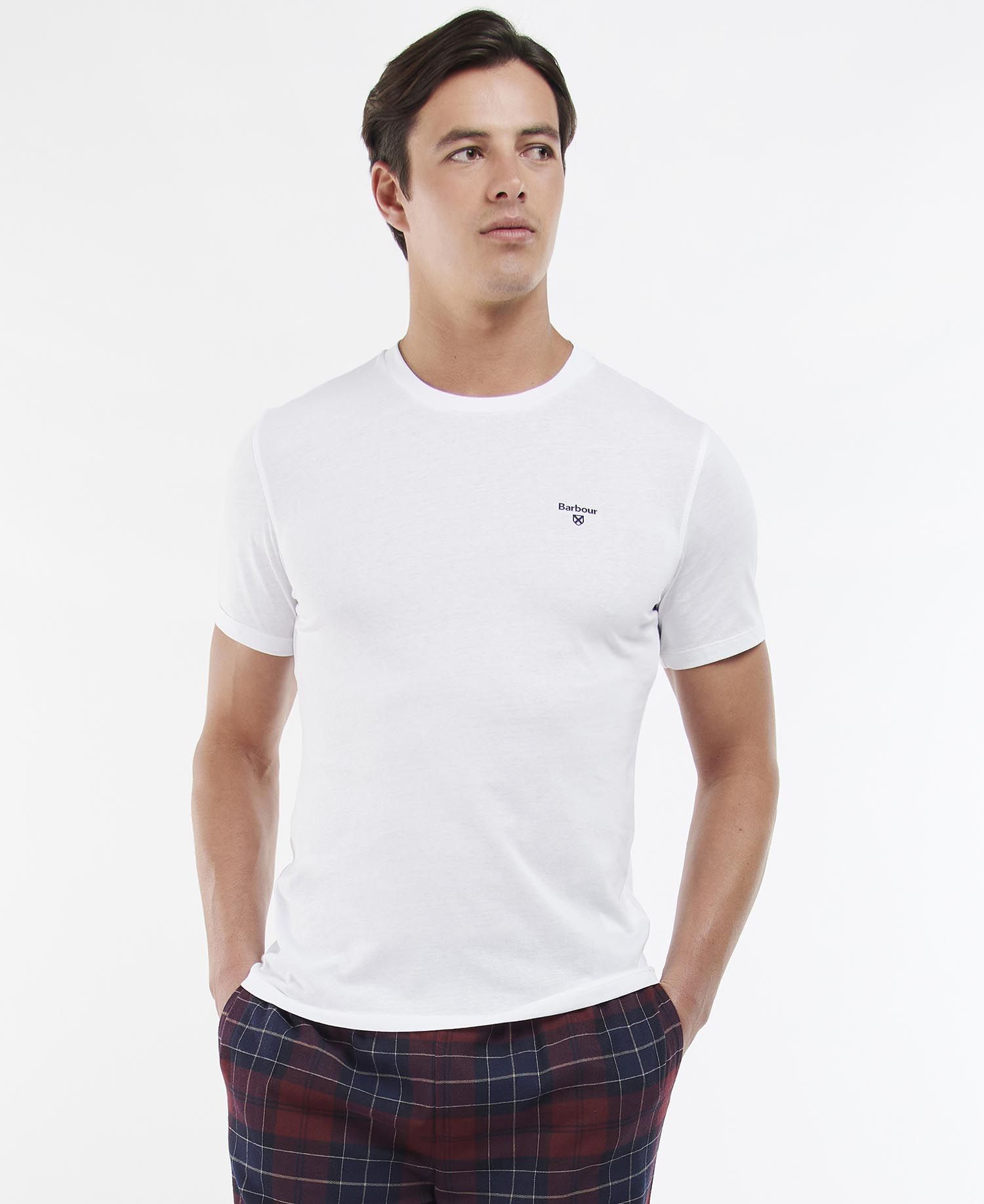 Barbour Donal Tee Men\'s Nightwear White | 192056-DXI