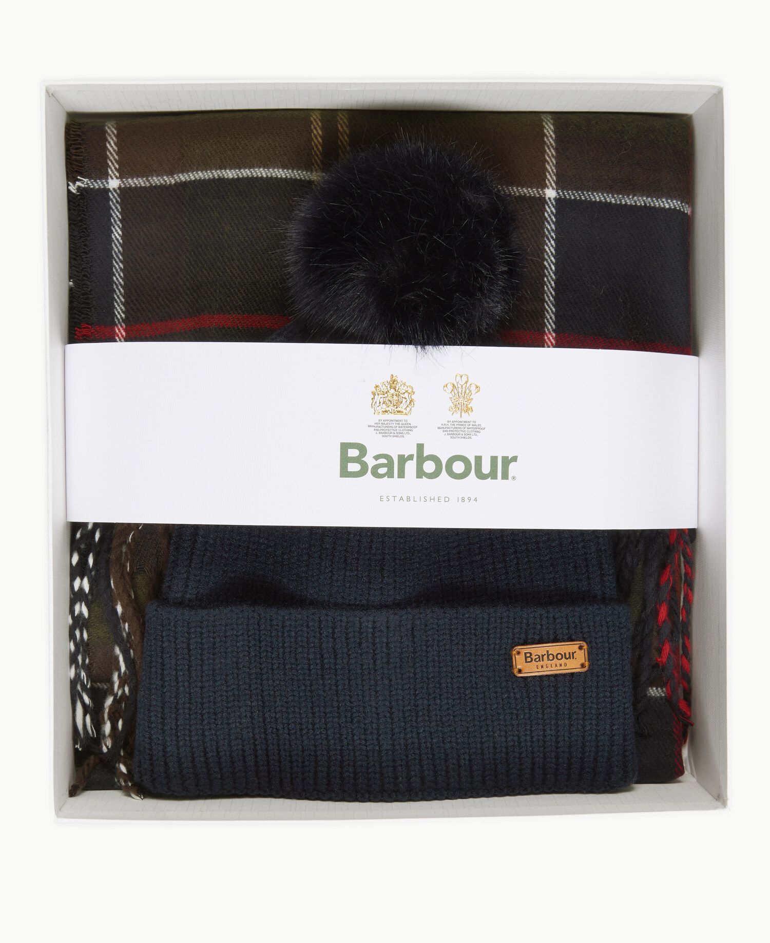 Barbour Dover & Hailes Gift Set Women's Beanie Navy | 982570-QZO