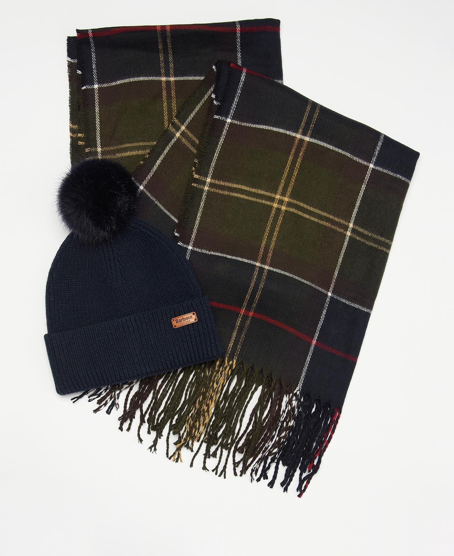 Barbour Dover & Hailes Gift Set Women\'s Beanie Navy | 982570-QZO