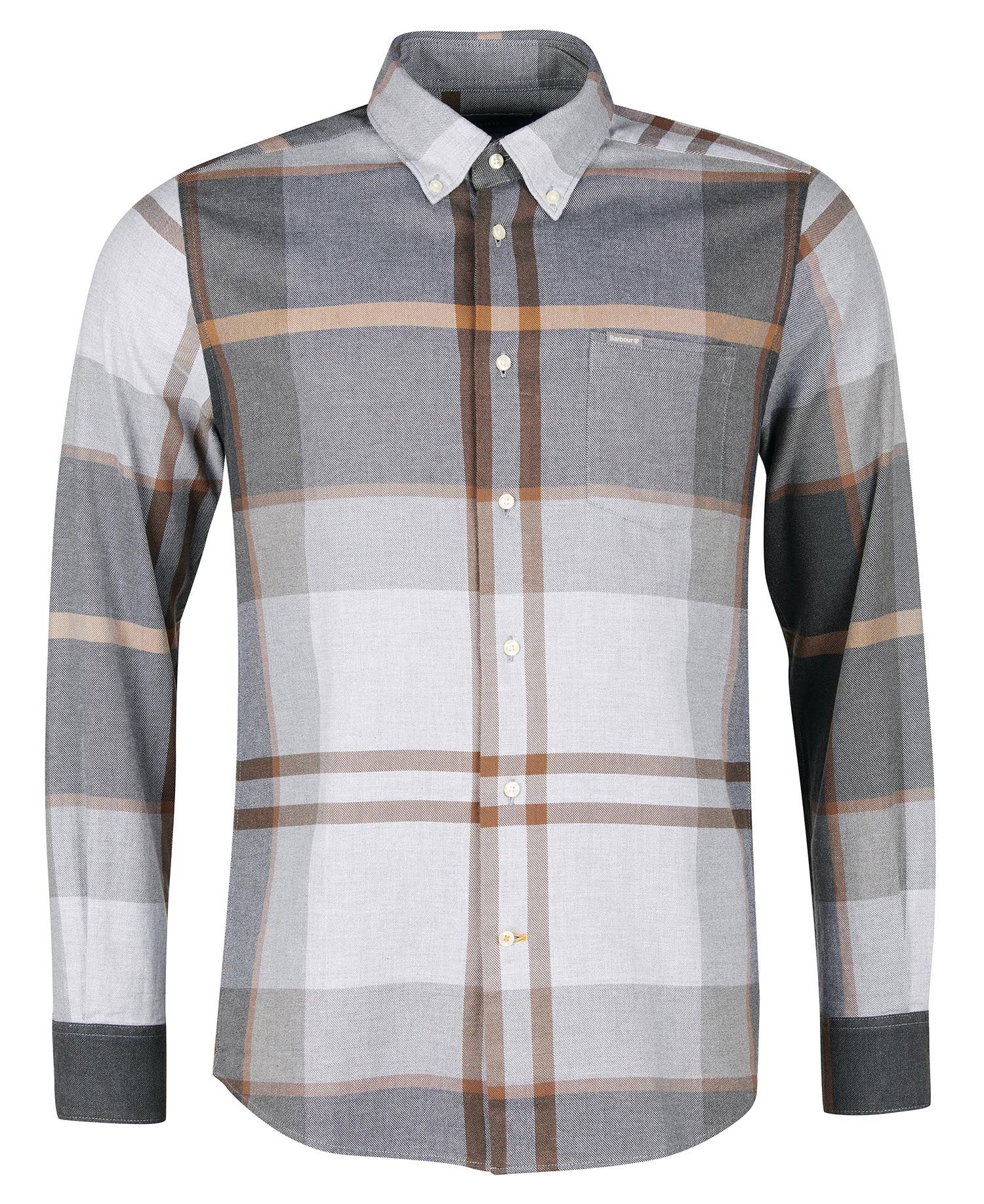 Barbour Dunoon Taillored Men's Shirts Grey | 761489-SWN