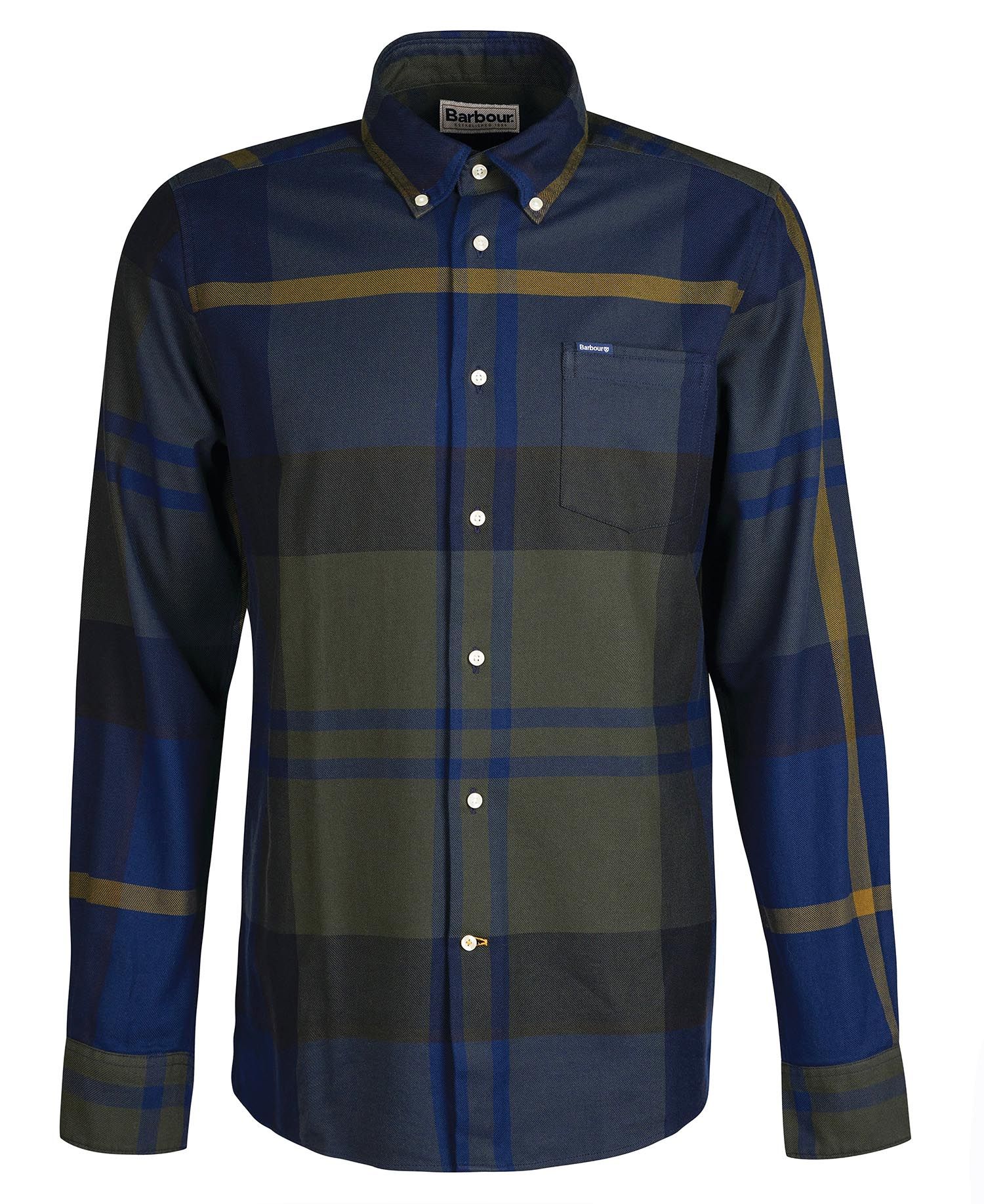 Barbour Dunoon Taillored Men's Shirts Navy | 815974-MOG