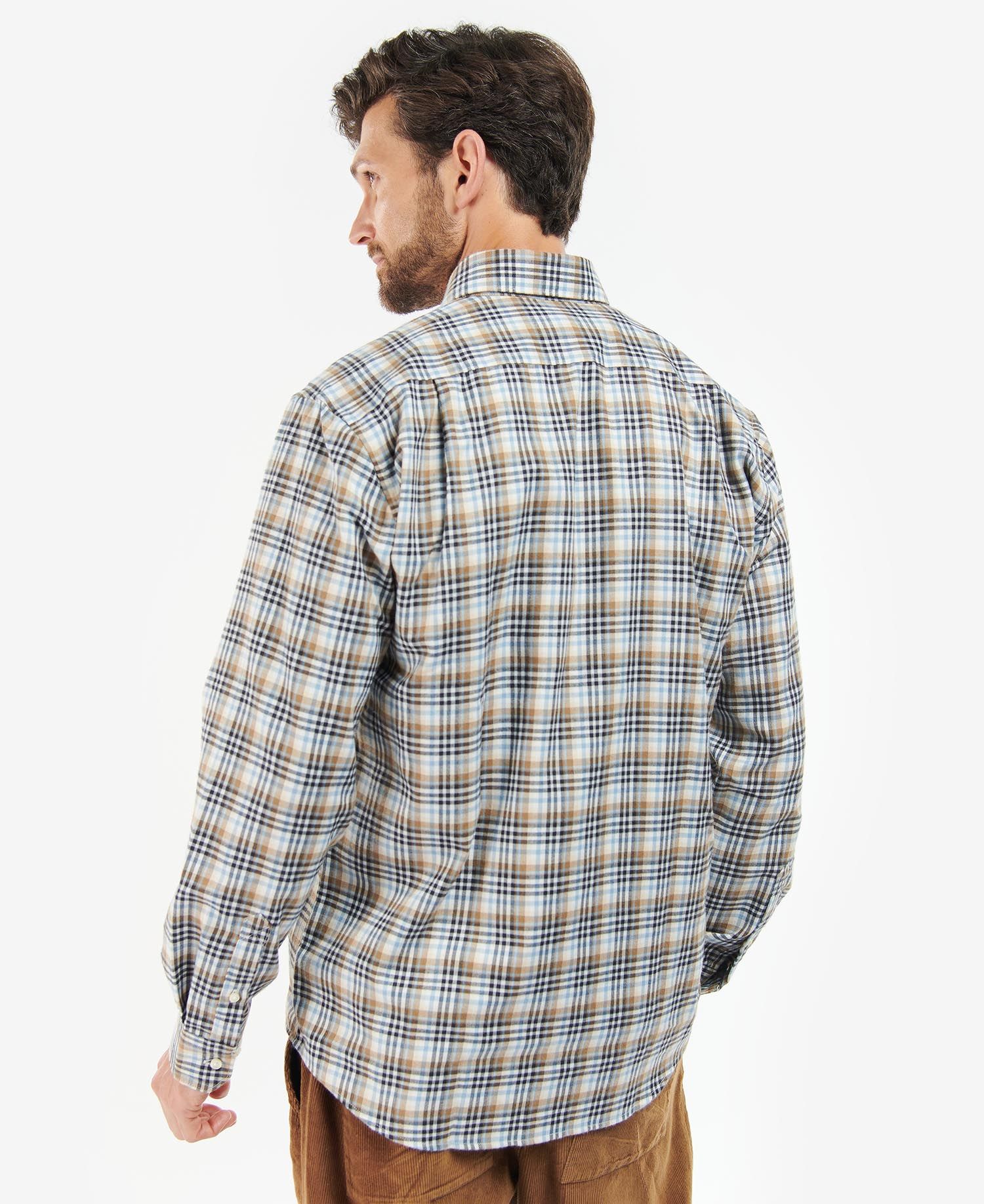 Barbour Eastwood Thermo Weave Men's Shirts Grey | 517982-ERB