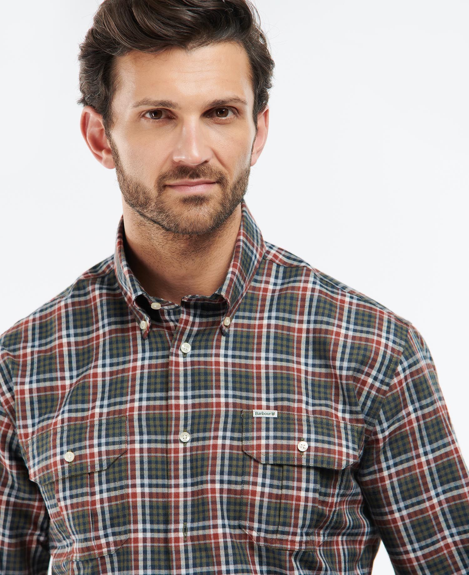 Barbour Eastwood Thermo Weave Men's Shirts Grey | 542810-MZL