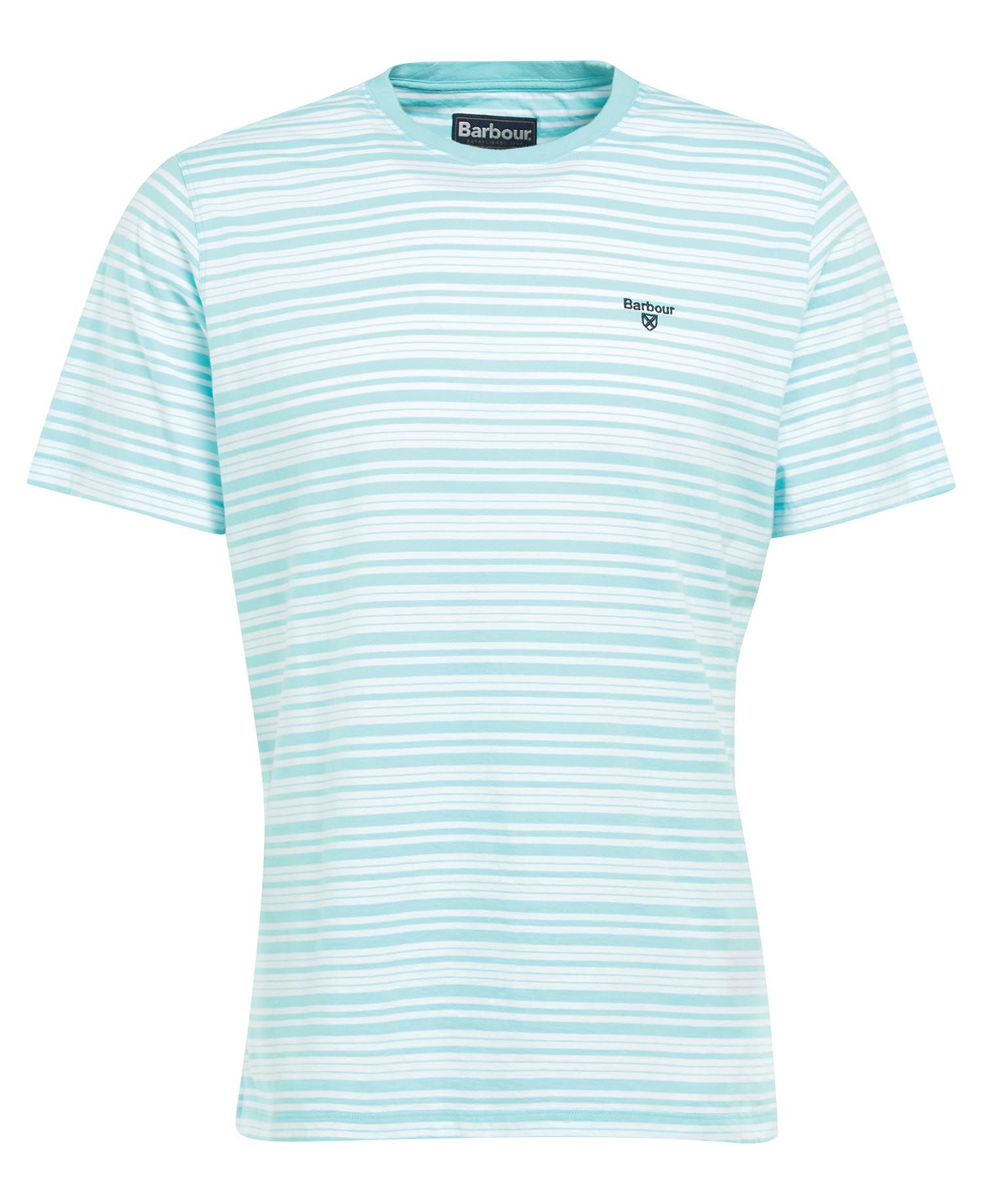 Barbour Embsay Men's T Shirts Turquoise | 127689-CMD