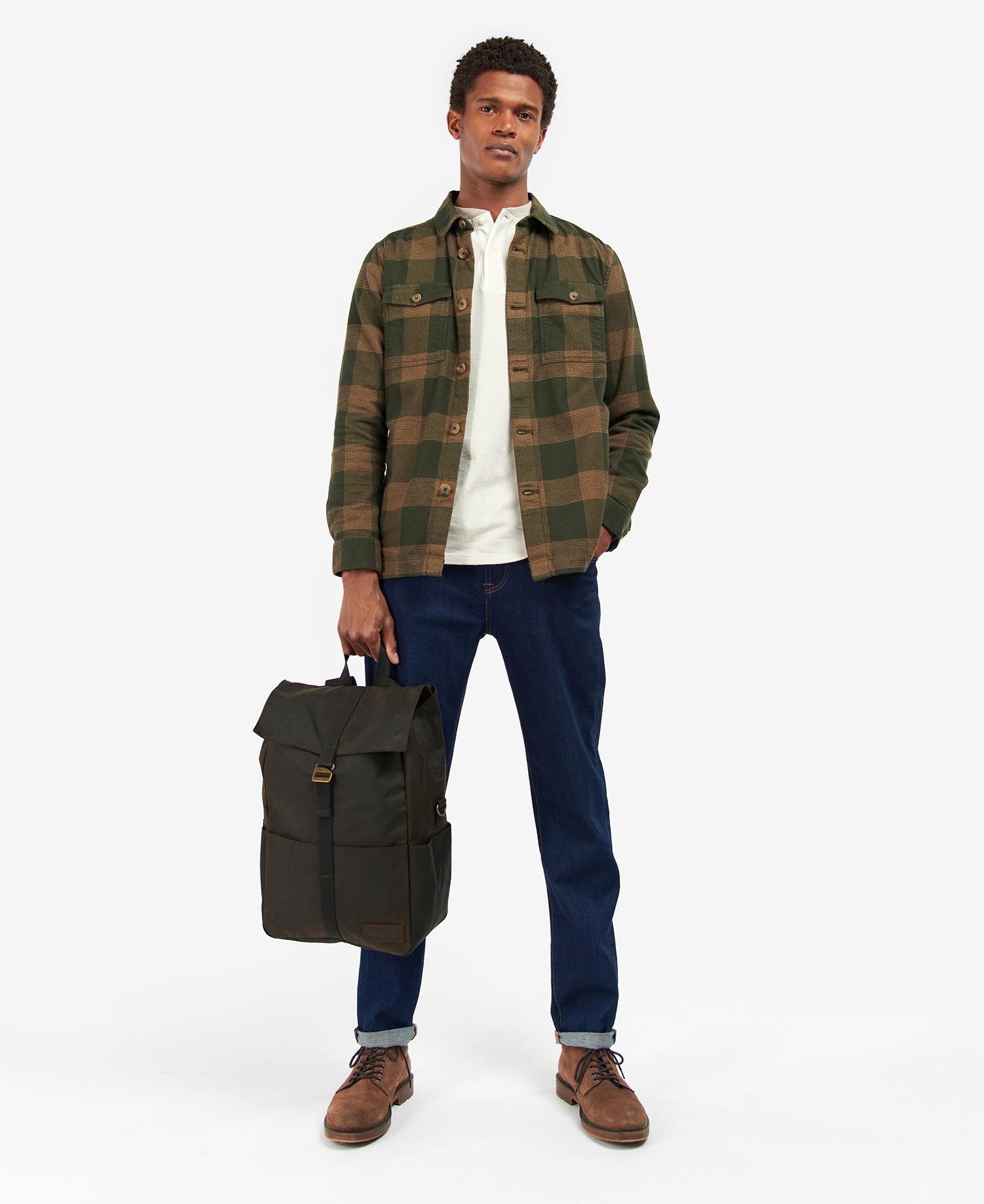 Barbour Essential Men's Luggage Bags Olive | 025396-AZI