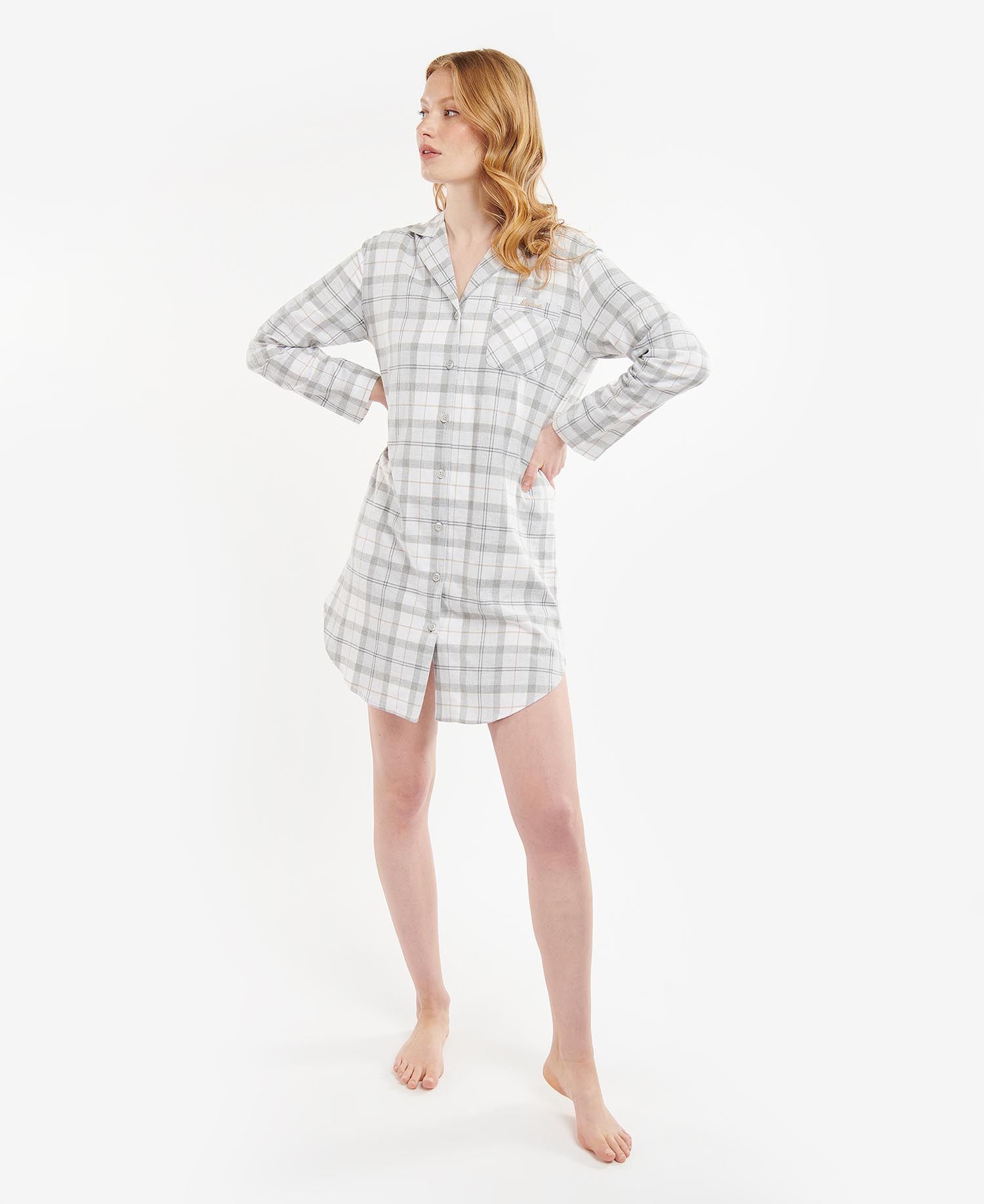 Barbour Etta Women's Nightwear White / Grey | 532086-BKA