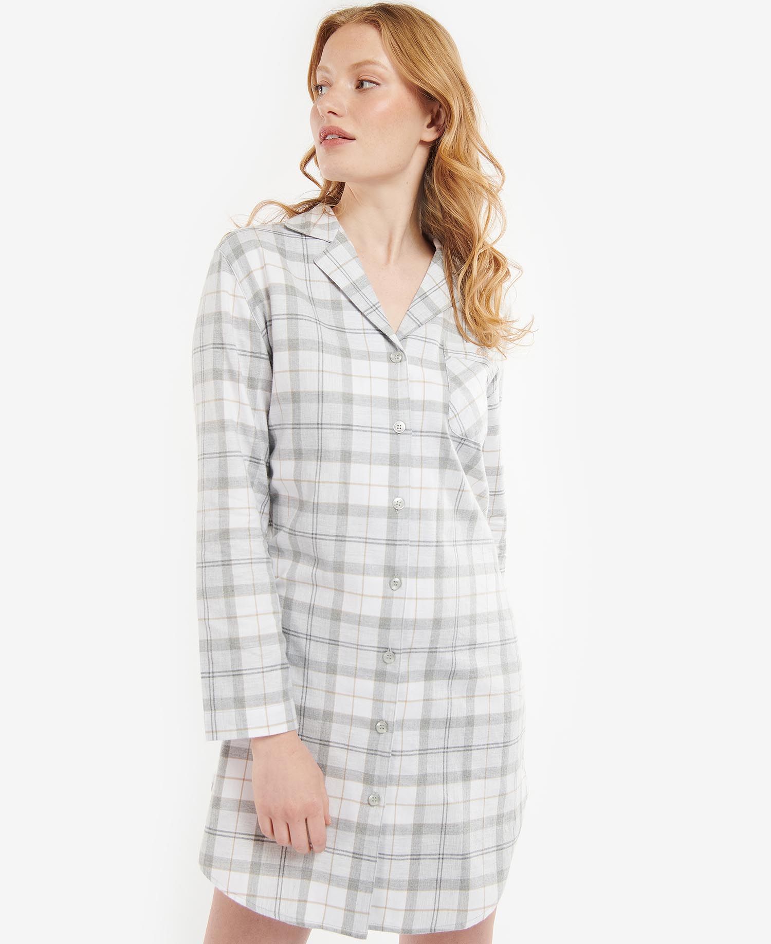 Barbour Etta Women\'s Nightwear White / Grey | 532086-BKA