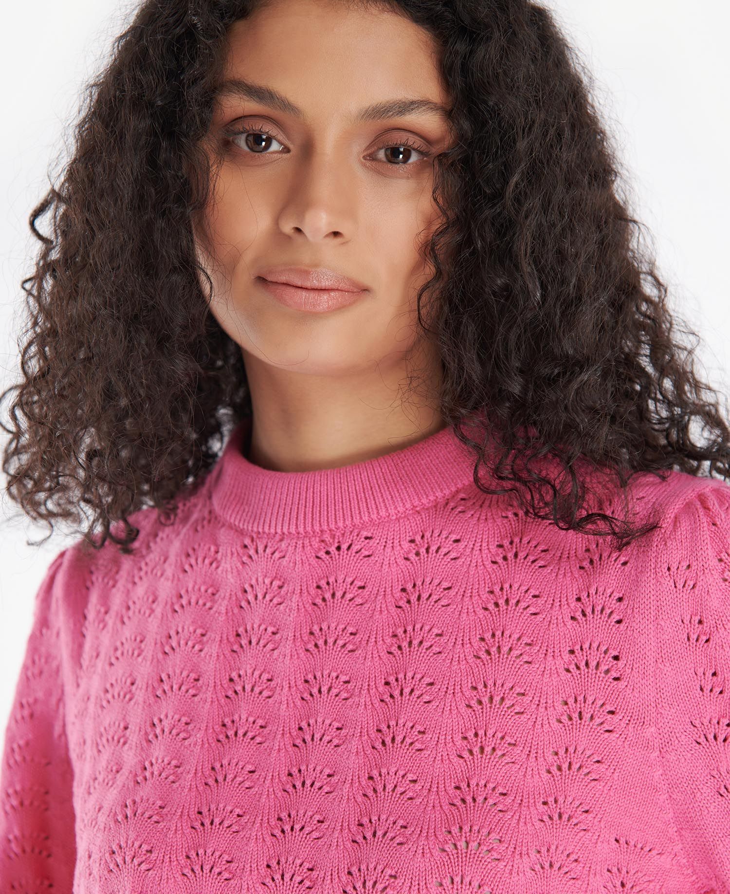 Barbour Evergreen Knit Women's Sweaters Pink | 315084-HQS