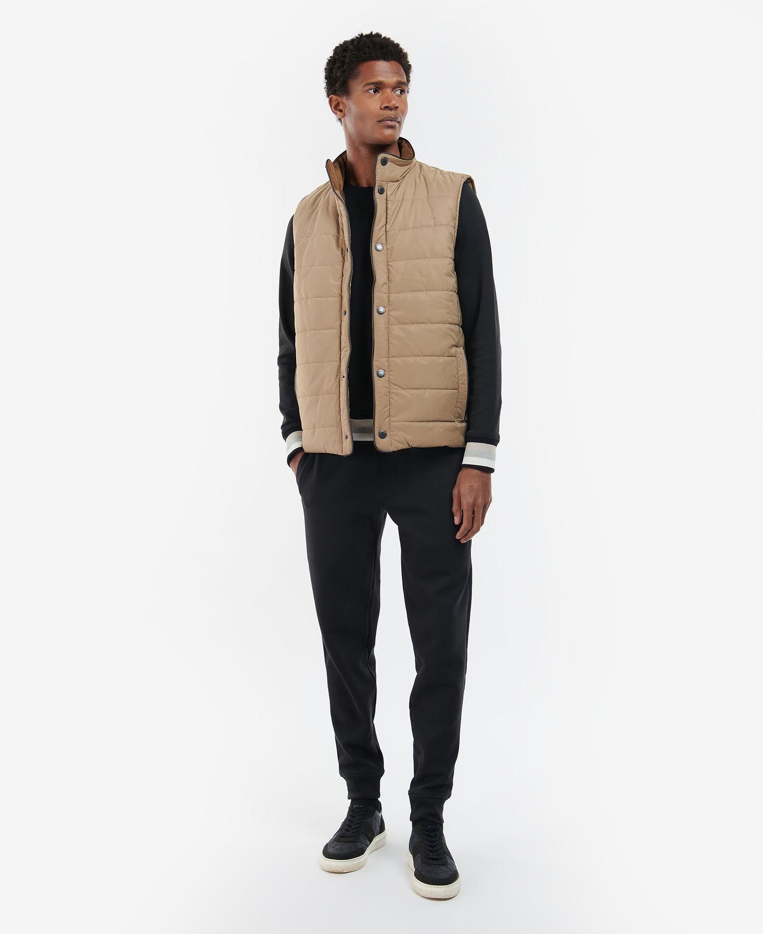 Barbour Farnham Men's Vest Brown / Grey | 341625-BLZ