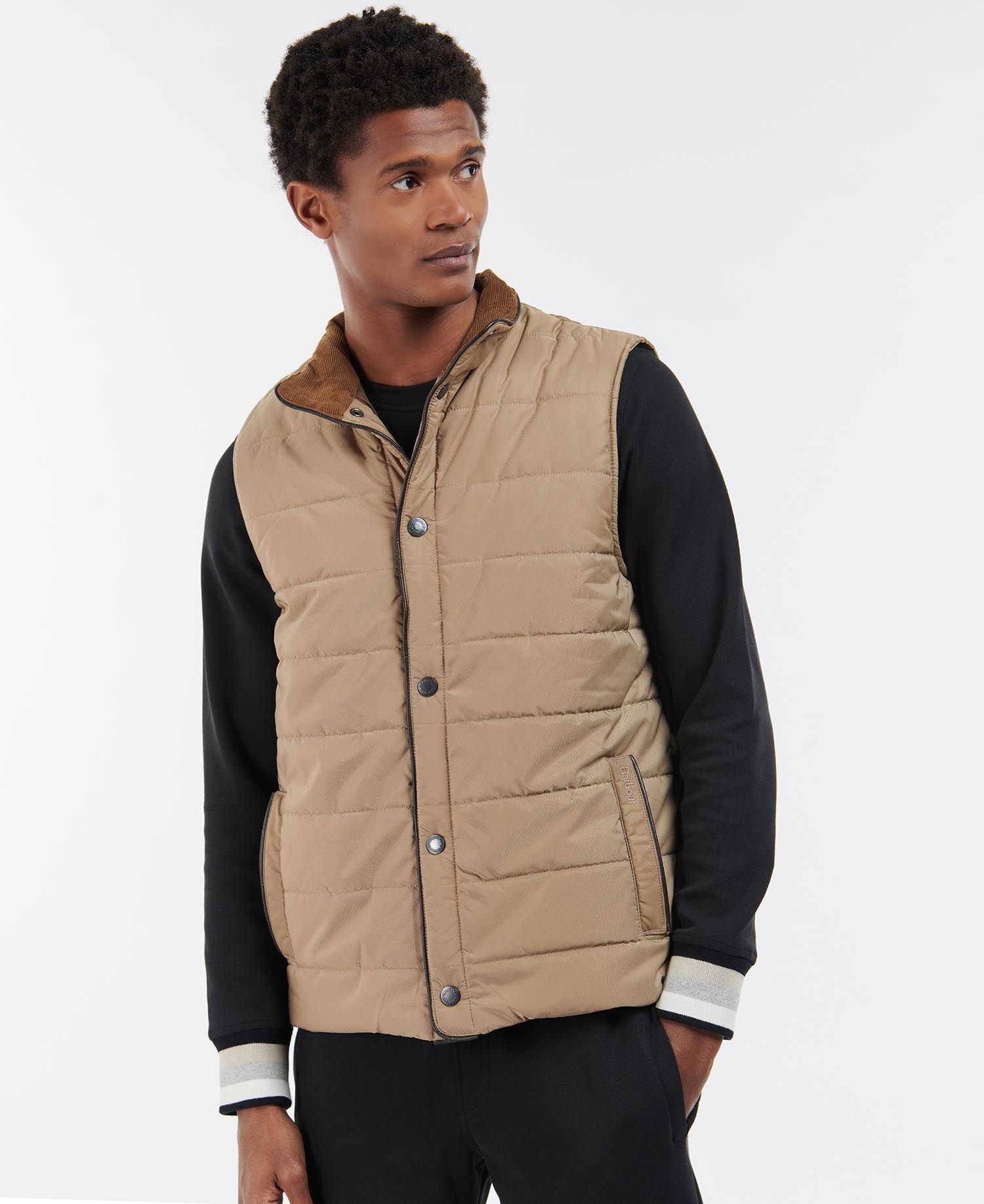 Barbour Farnham Men's Vest Brown / Grey | 341625-BLZ