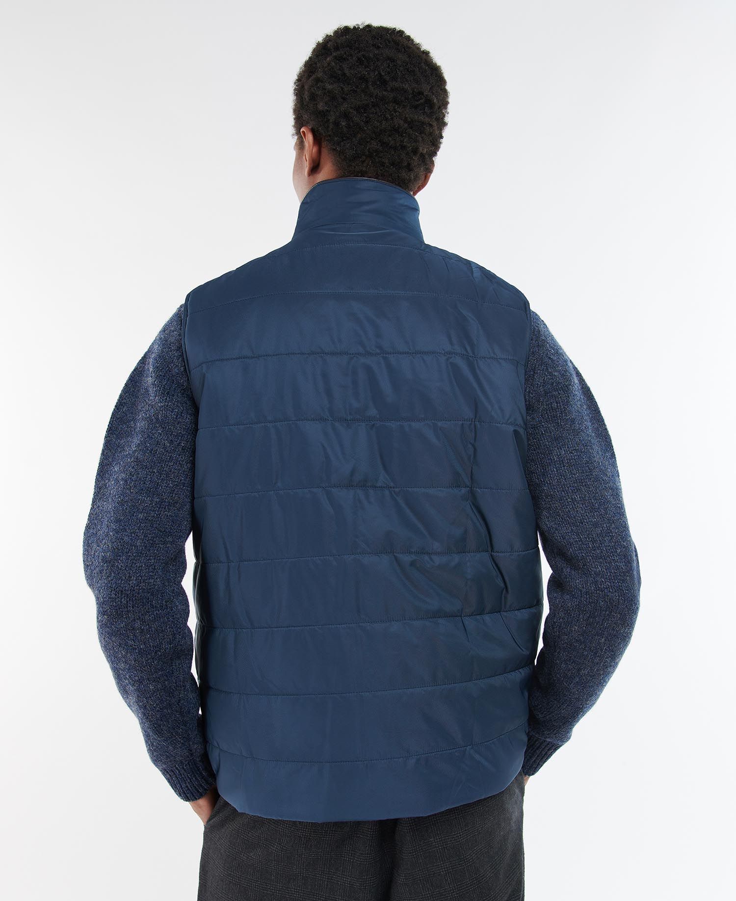 Barbour Farnham Men's Vest Navy | 412976-OTW