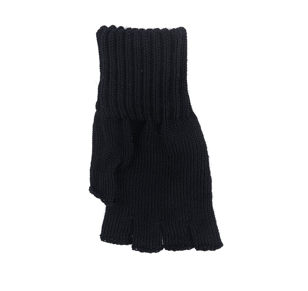 Barbour Fingerless Men's Gloves Black | 045823-JEN