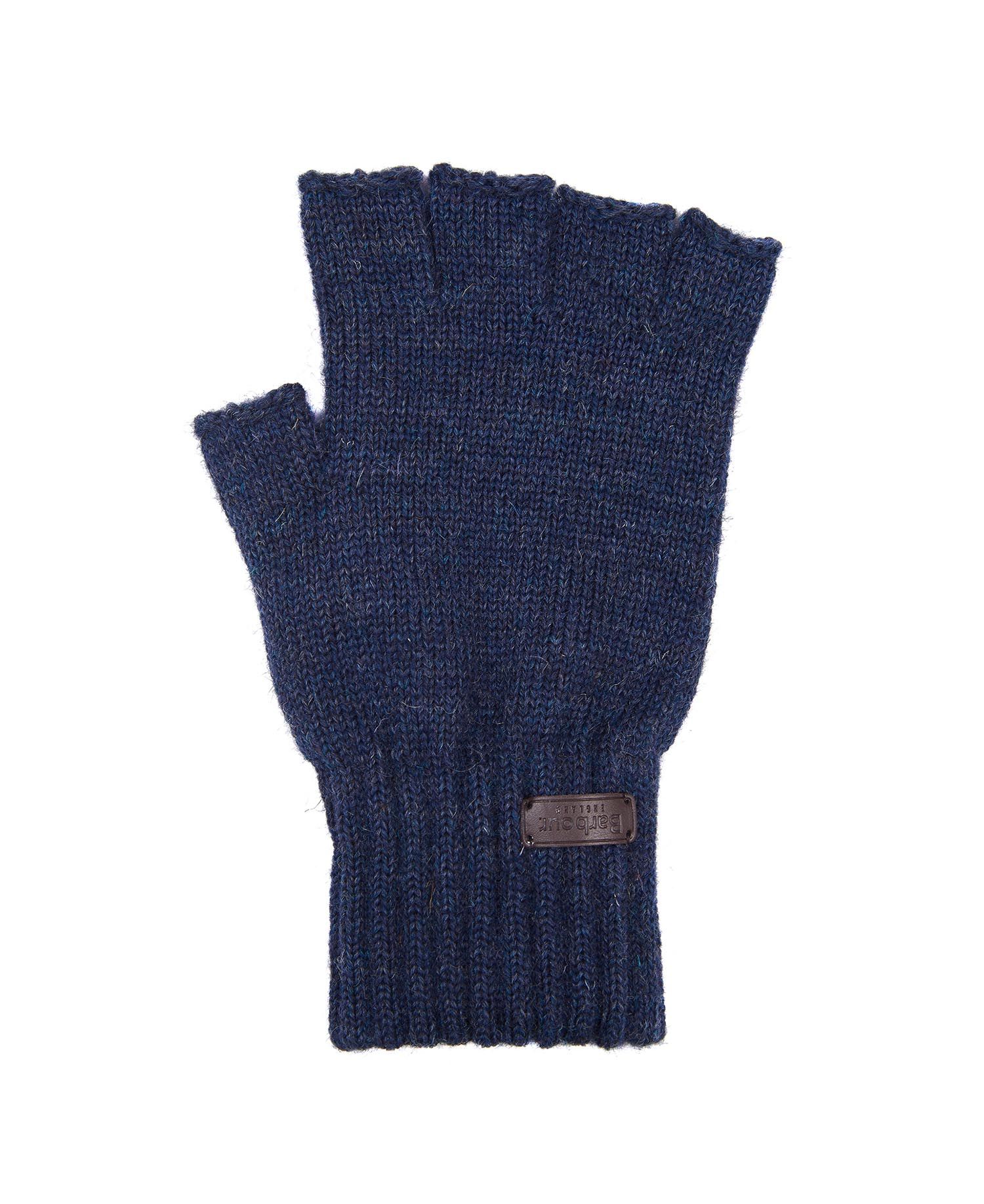 Barbour Fingerless Men's Gloves Black | 721438-LKI