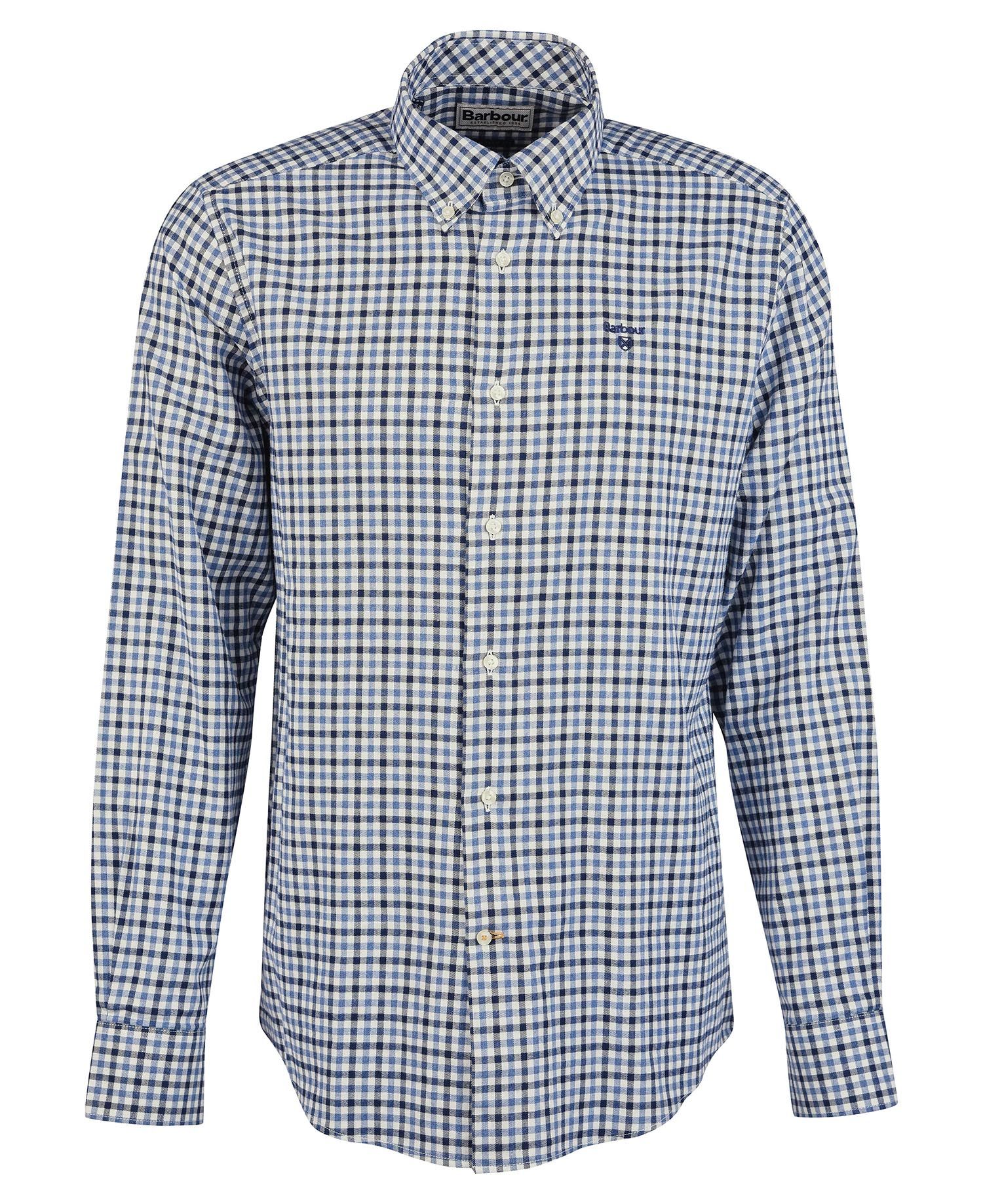 Barbour Finkle Tailored Men's Shirts Navy | 693457-ACX