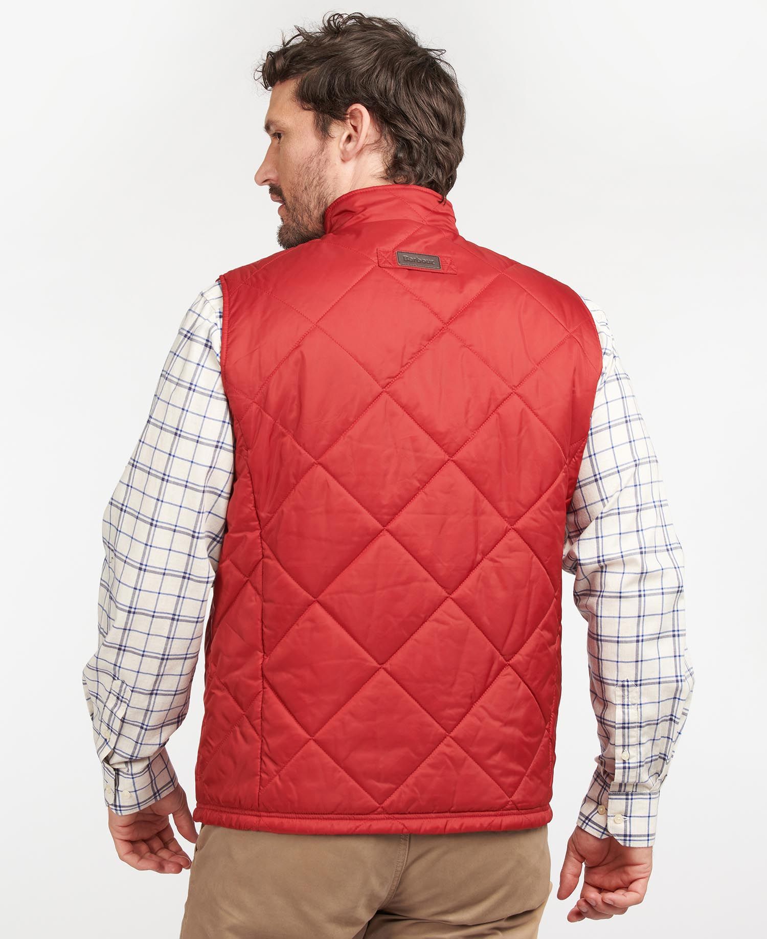 Barbour Finn Men's Vest Dark Red | 452187-ECY