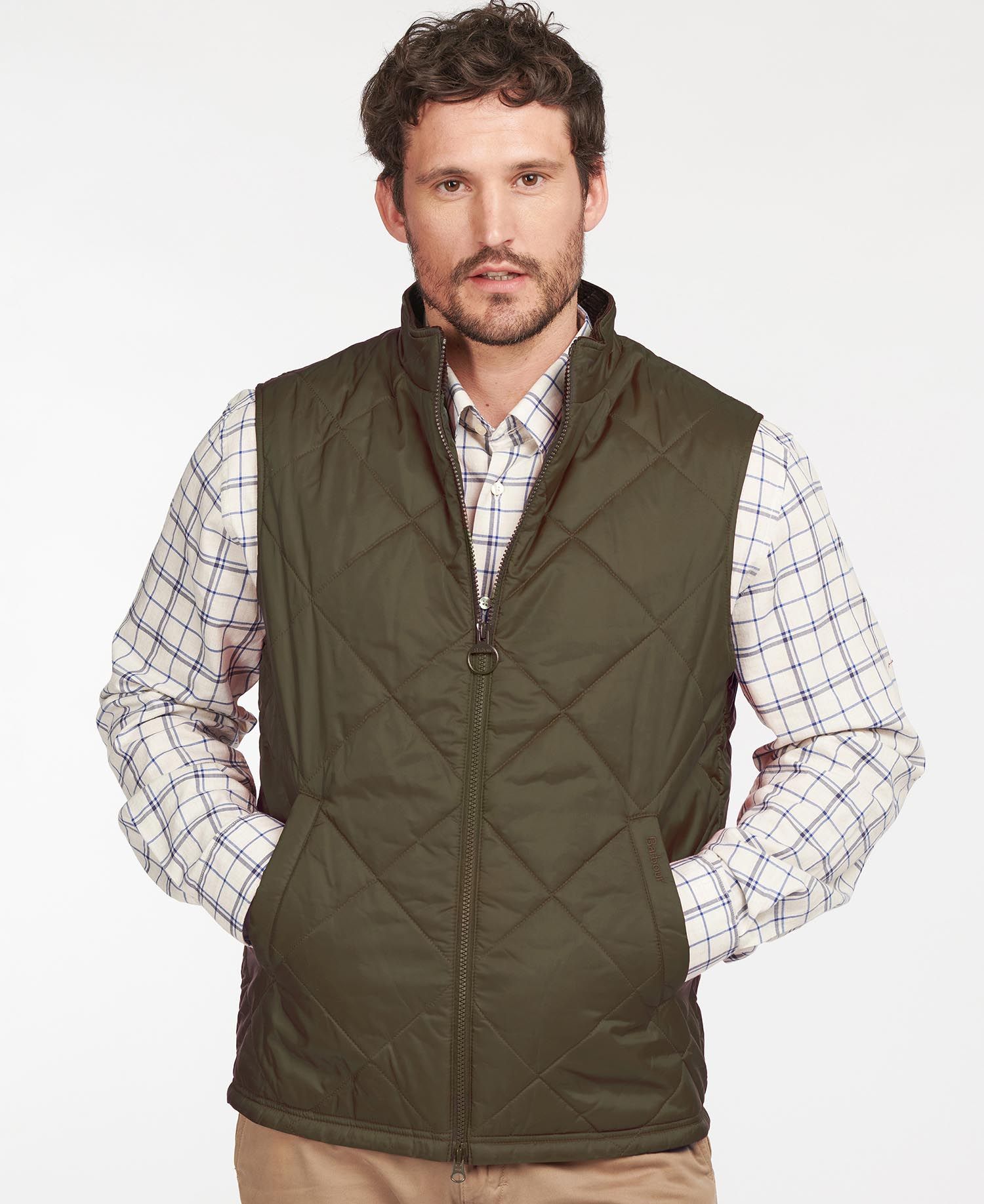 Barbour Finn Men's Vest Navy | 532810-TFM