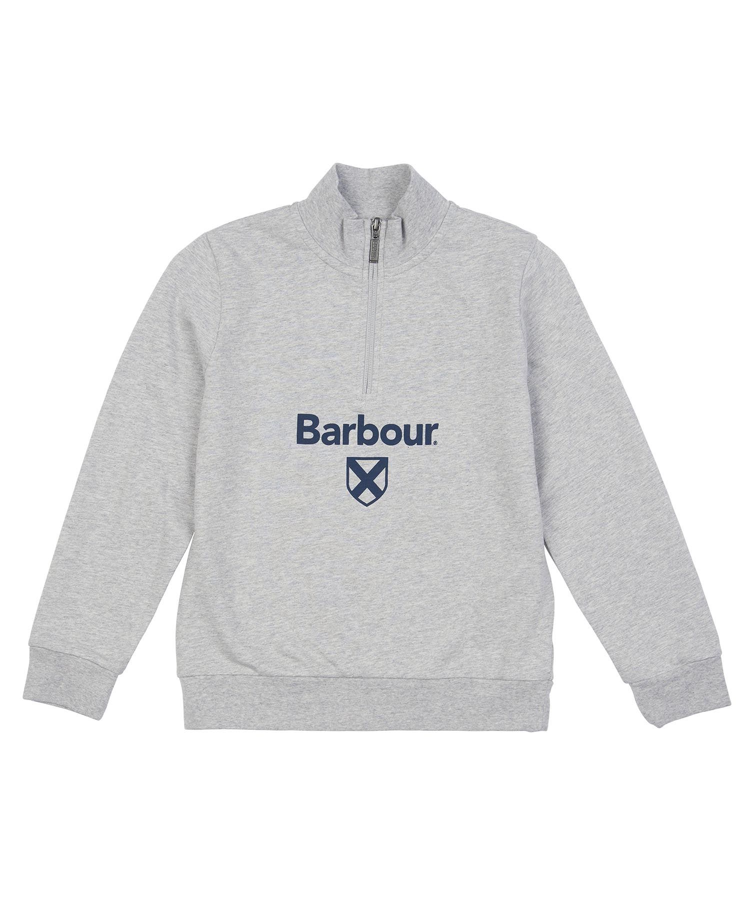 Barbour Floyd Half Zip Kids' Clothing Grey | 951740-SBL