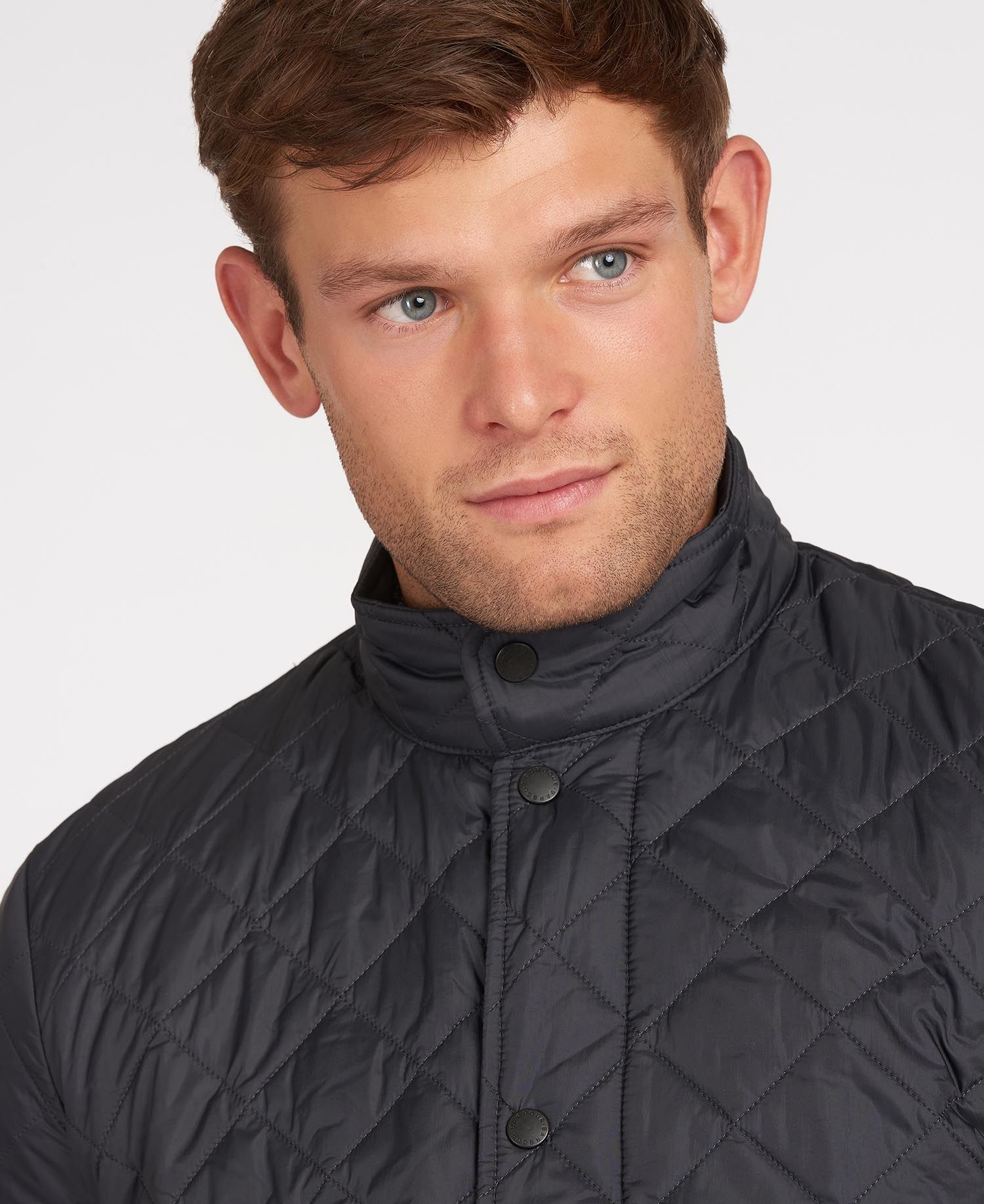 Barbour Flyweight Men's Quilted Jackets Black | 261479-UPX