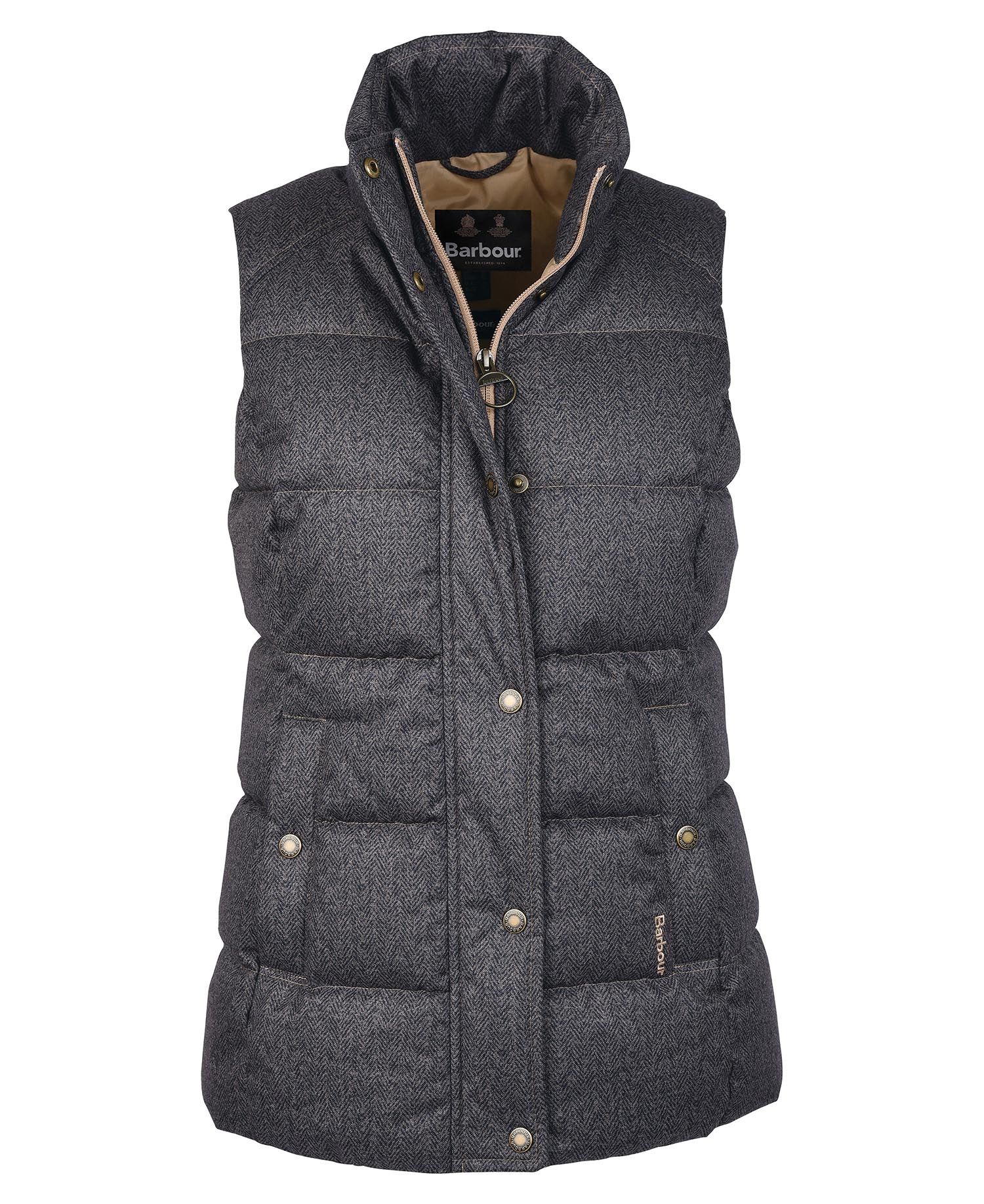 Barbour Foxglove Women's Vest Dark Grey | 824015-XBJ