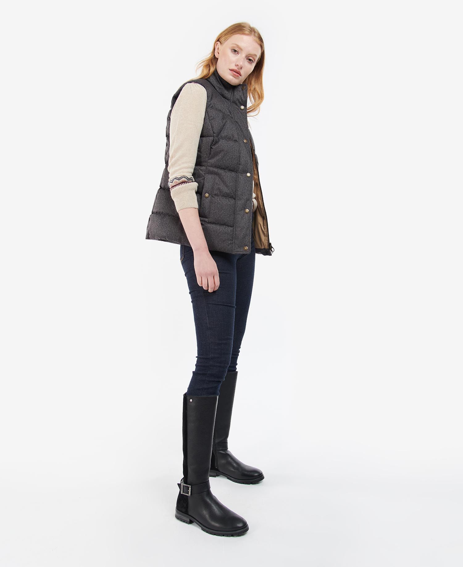 Barbour Foxglove Women's Vest Dark Grey | 824015-XBJ