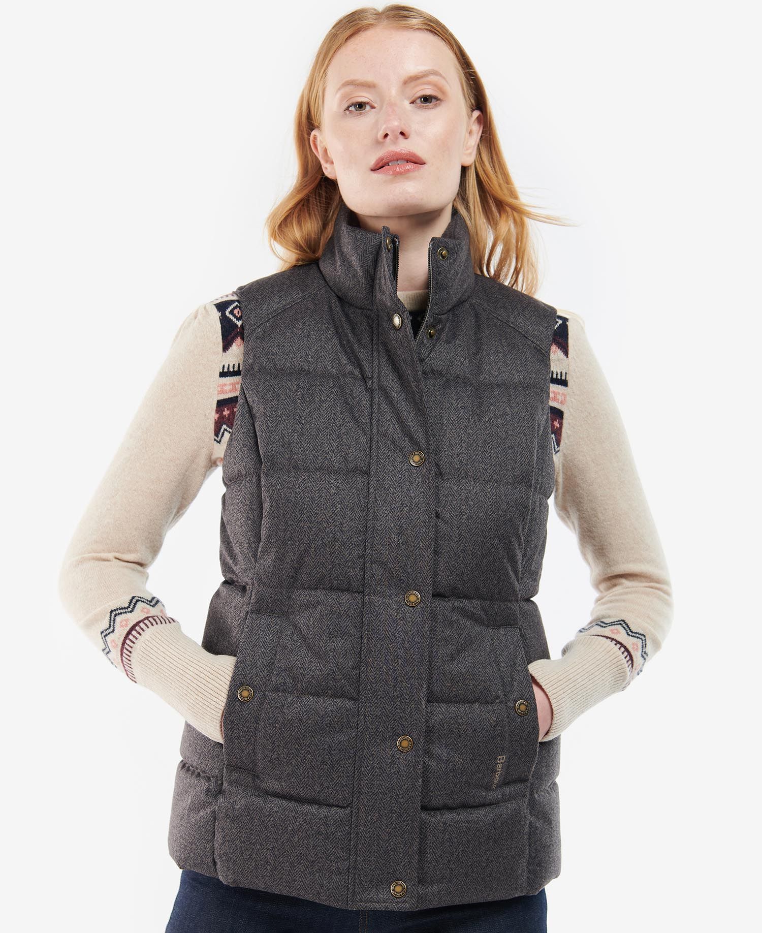 Barbour Foxglove Women\'s Vest Dark Grey | 824015-XBJ