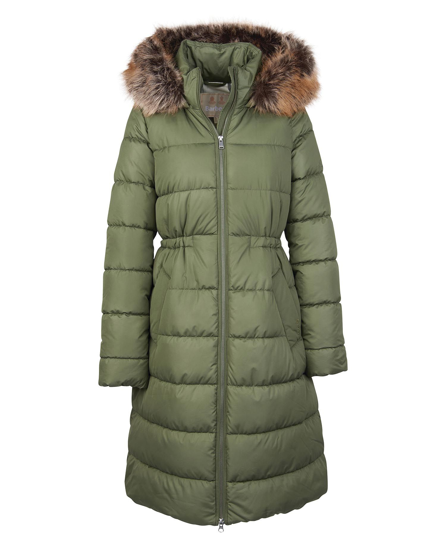 Barbour Francesca Women's Quilted Jackets Green | 846519-POV